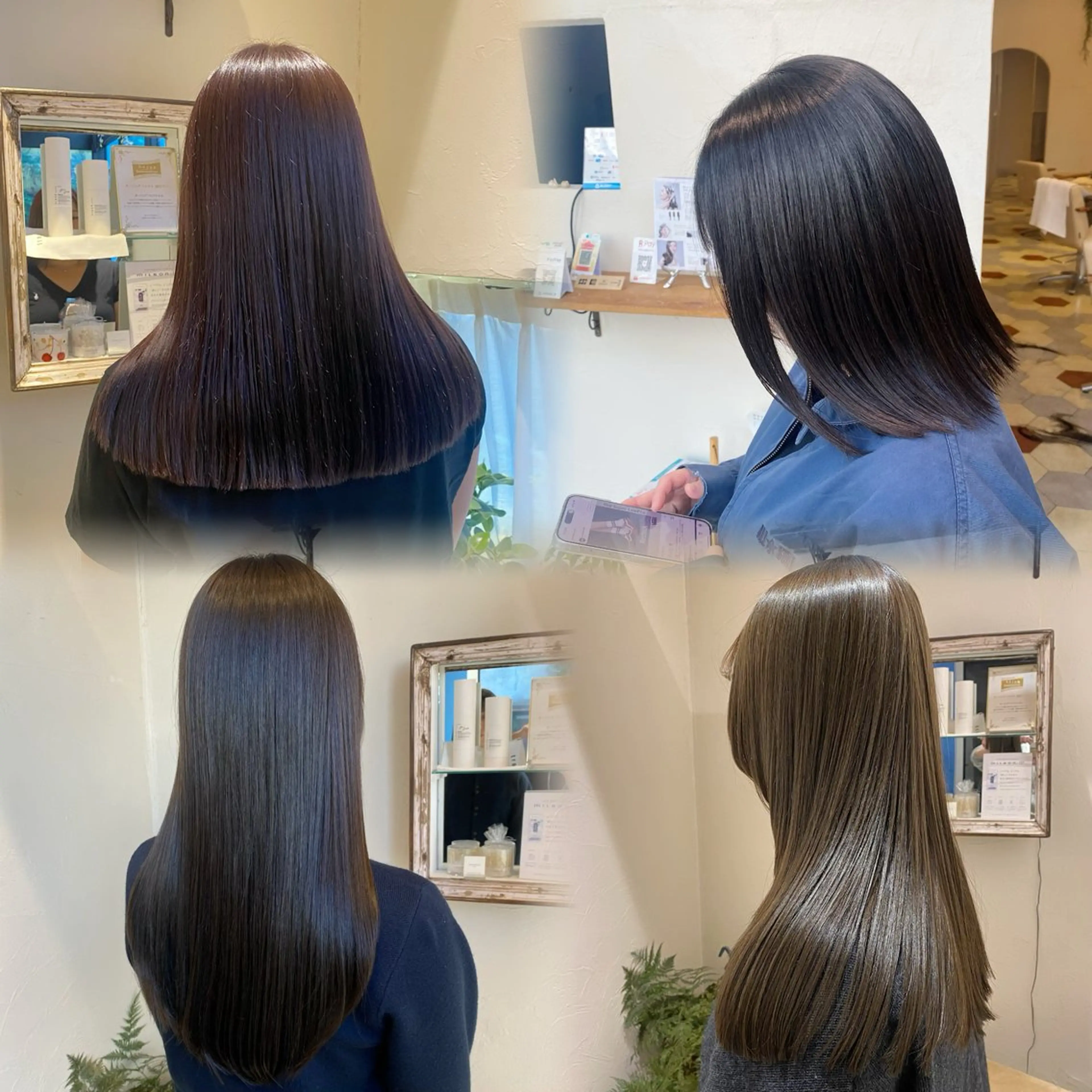 【艶髪に✨】カット＋縮毛矯正＋シルクトリートメントの写真