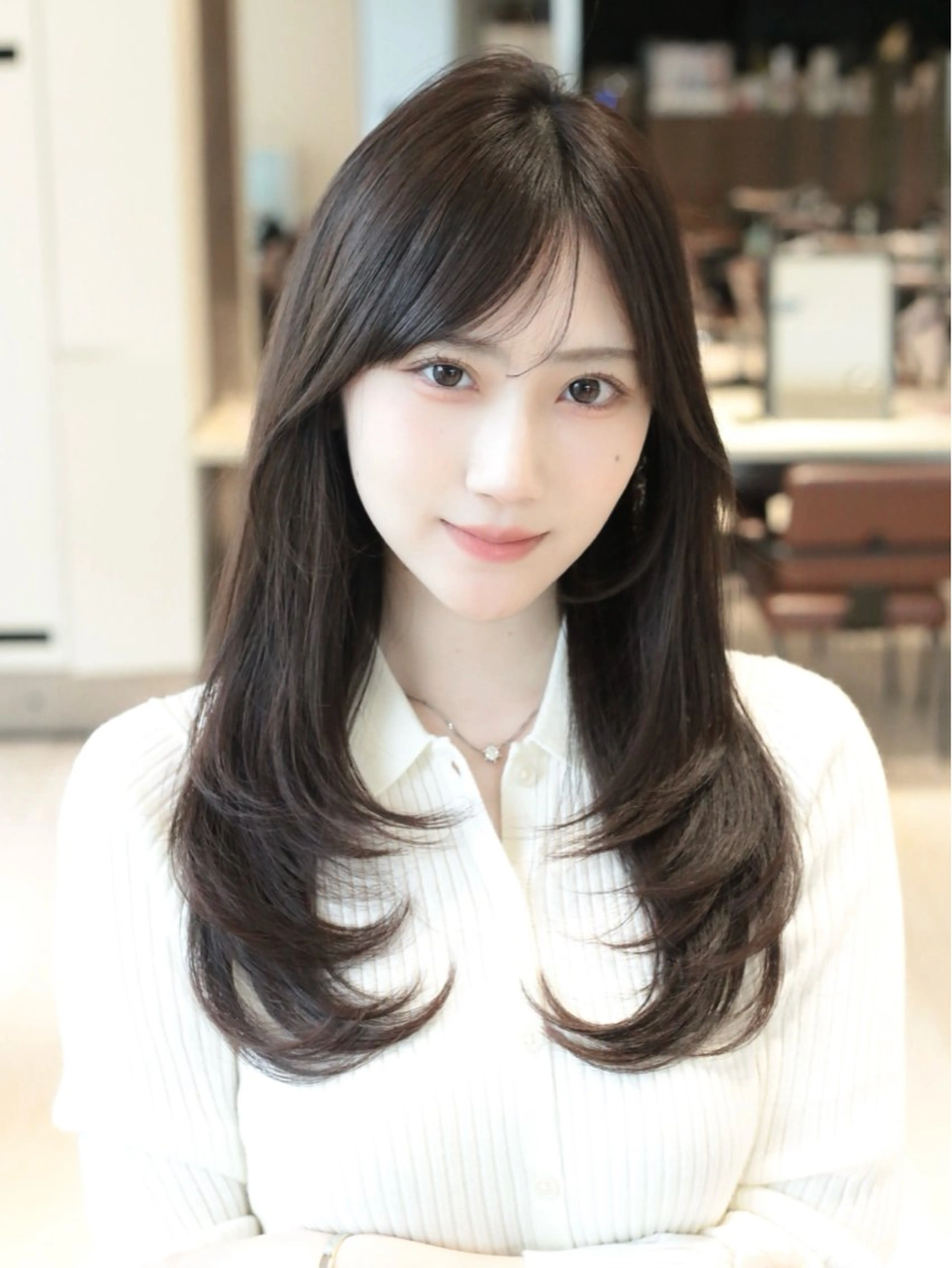 ロング カラー レイヤーカット カット ヘアカラー トリートメント レイヤー/顔周り /透明感🩶高橋大のヘアスタイル