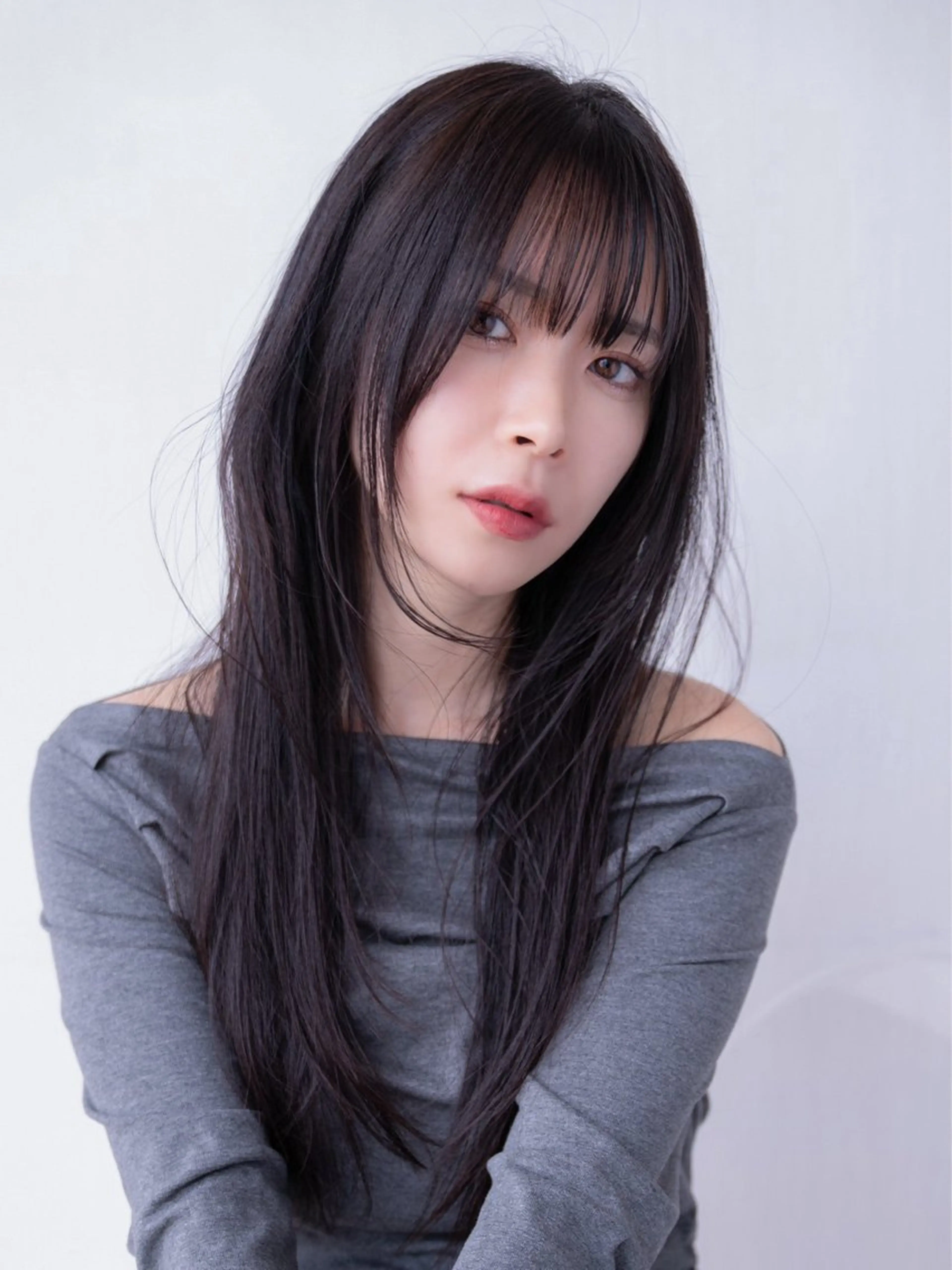 ミディアム カラー カット ヘアカラー 縮毛矯正 トリートメント ✨髪質改善 縮毛矯正 艶髪 立川 コウキ✨のヘアスタイル