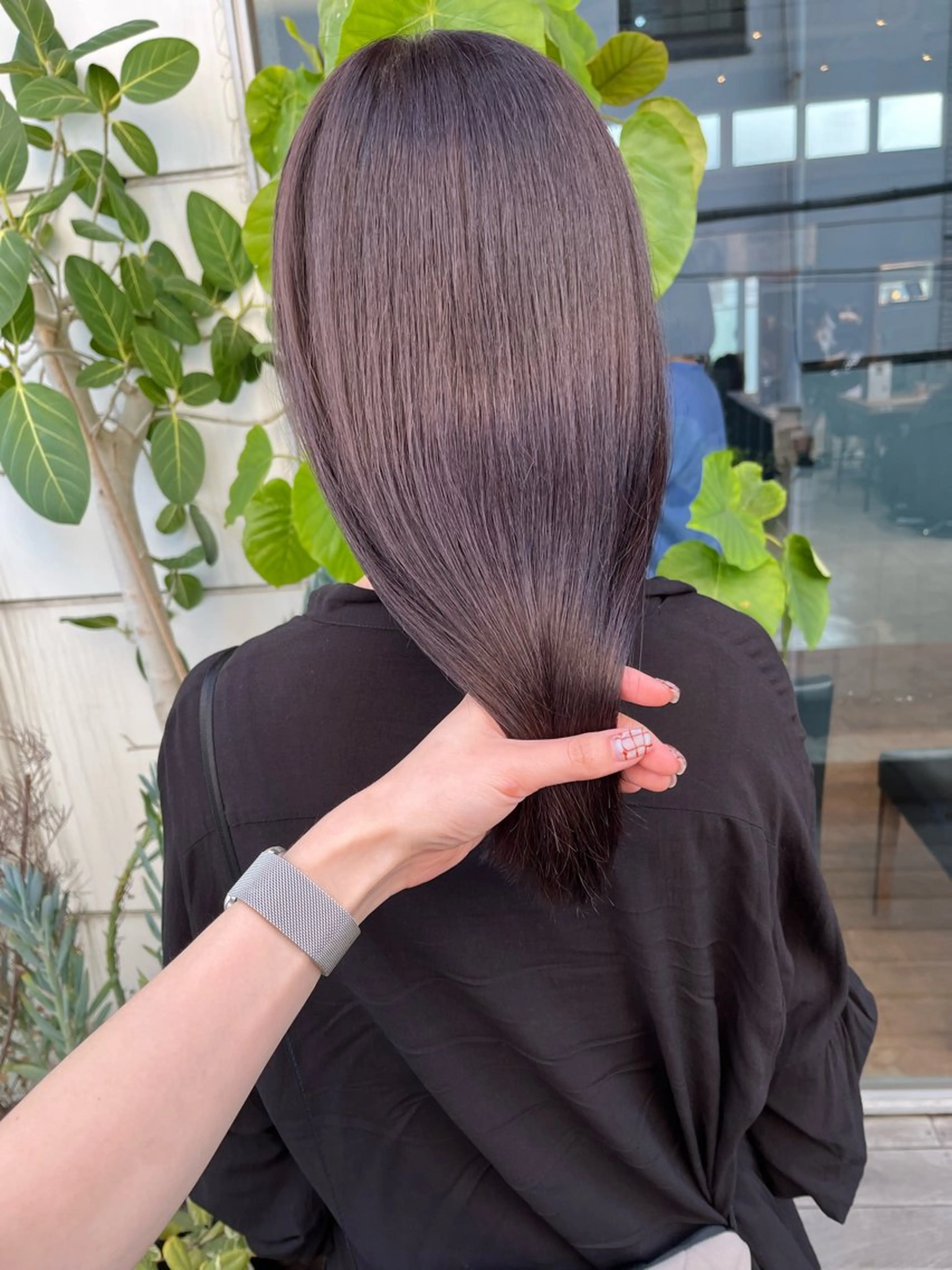 セミロング カラー ヒラノホナミ 🫧髪質改善🫧のヘアスタイル