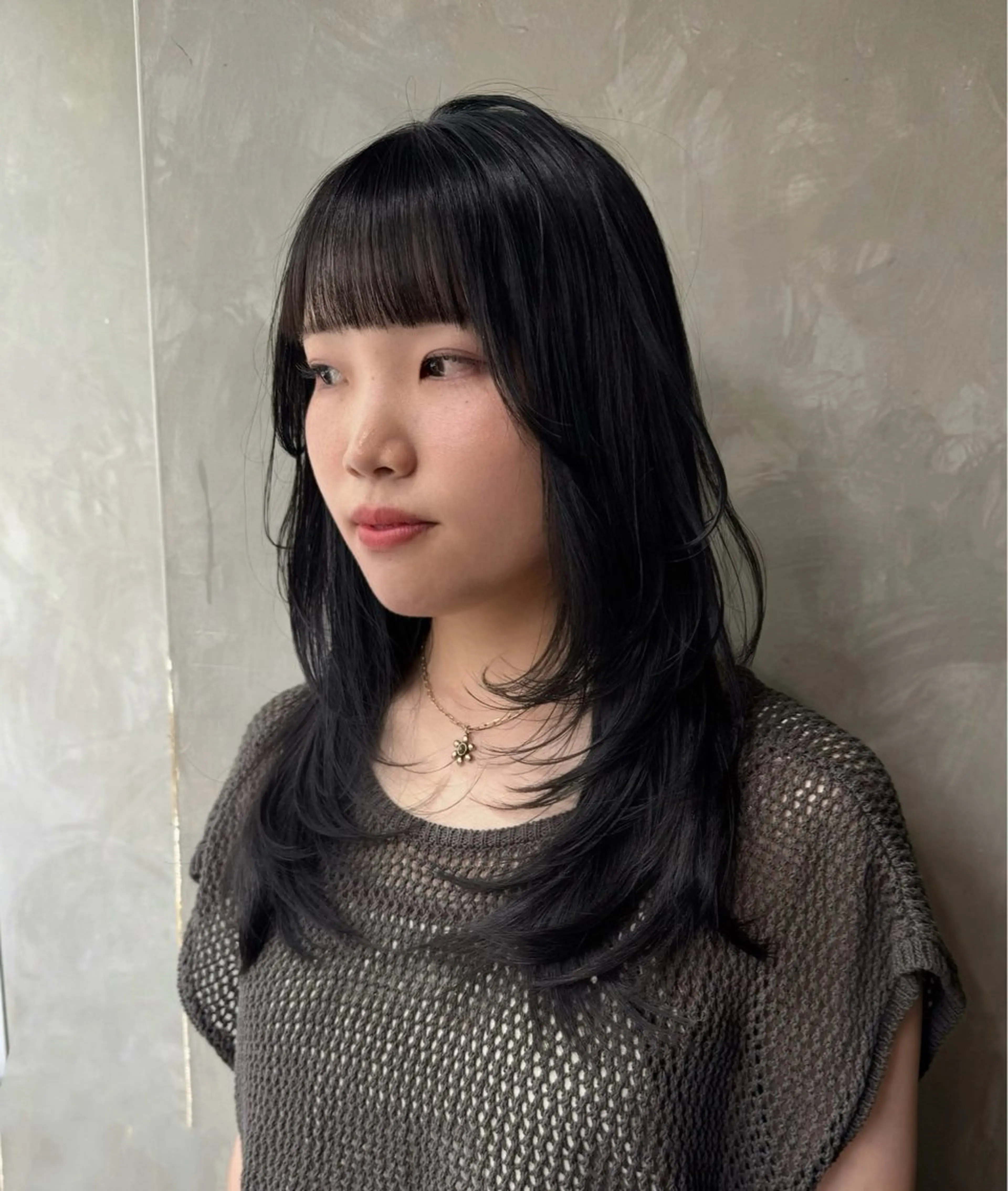 ロング ハイレイヤー レイヤーカット カット ヘアカラー トリートメント 清水 健吏/ 韓国ヘア/レイヤーのヘアスタイル