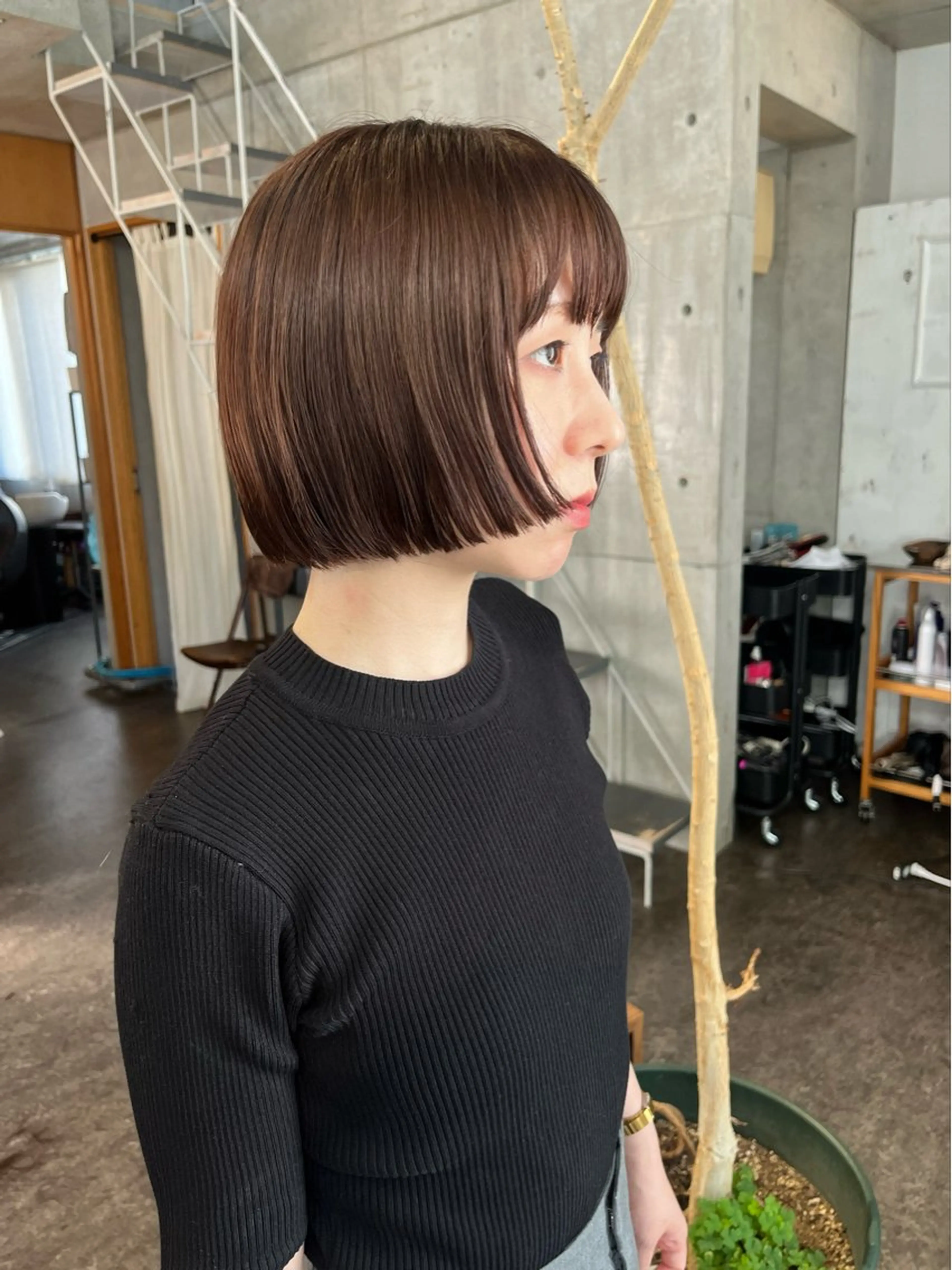 ショート カラー ボブ 大林 エリコのヘアスタイル