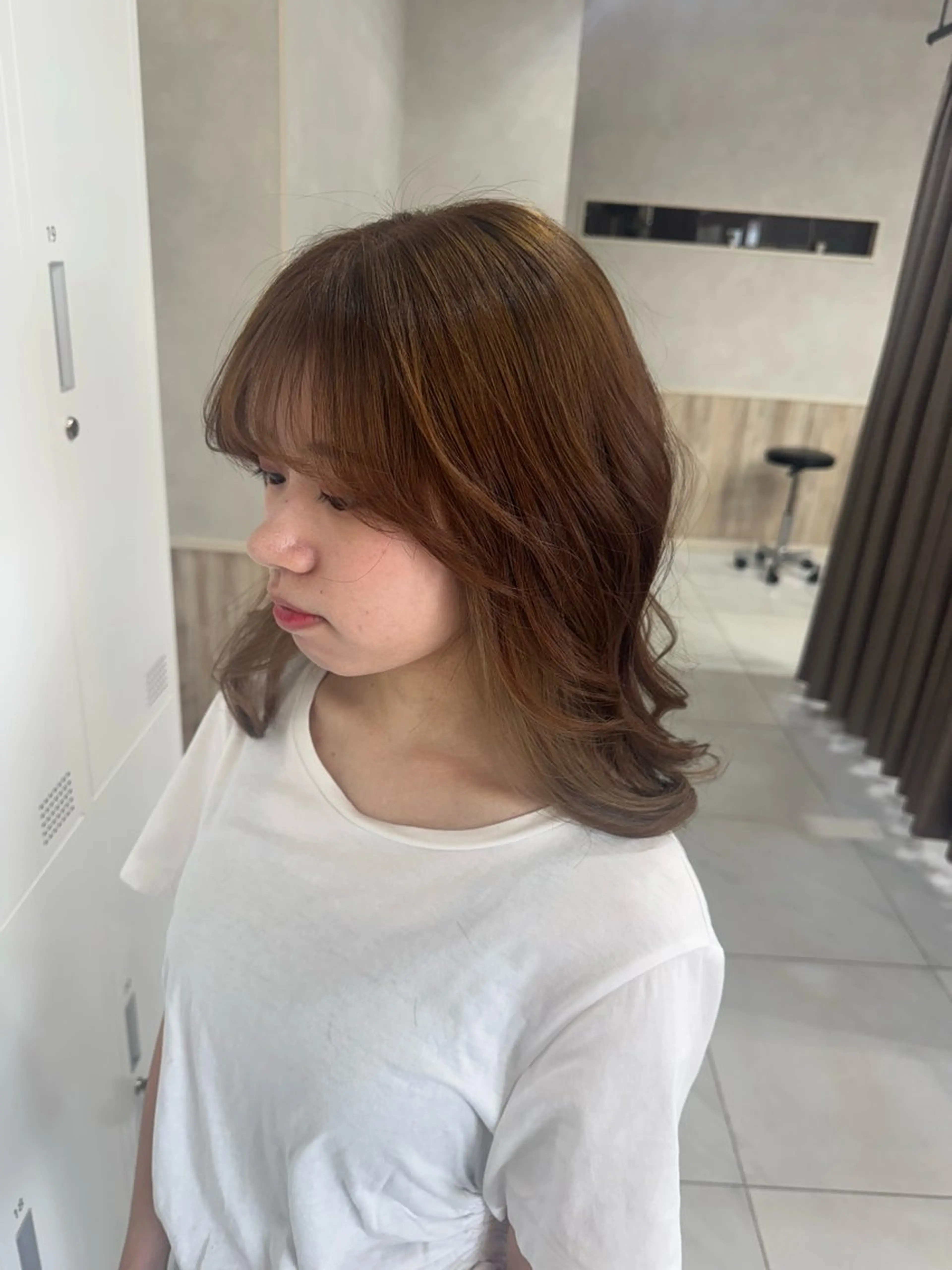 セミロング カラー ベージュカラー ダブルカラー グランデュール焼津 SEIRYU🐉のヘアスタイル