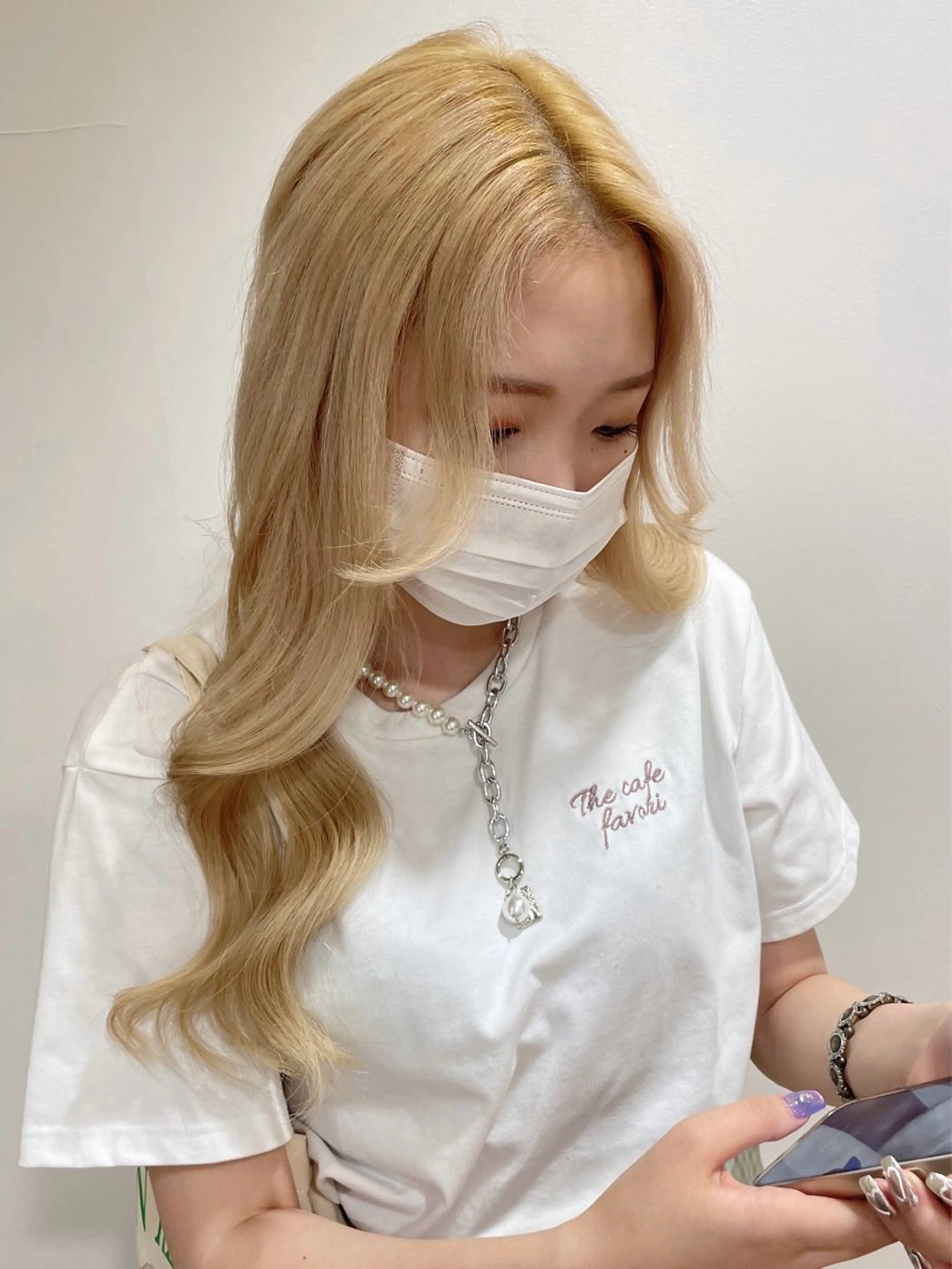 ロング カラー カット ヘアカラー ツヤハイトーン/ レイヤー💫mayuのヘアスタイル