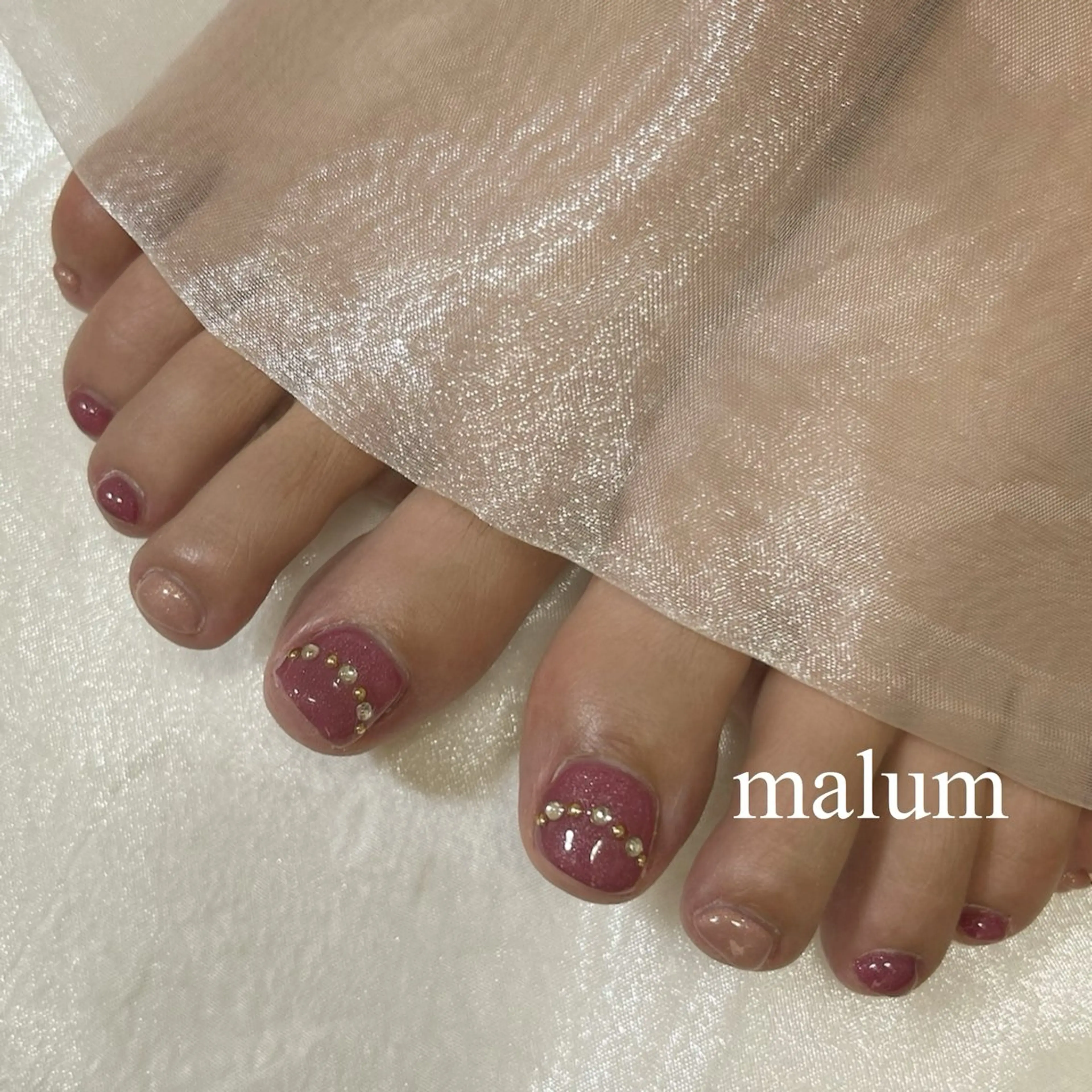 ネイル フットネイル malum nailのネイルデザイン