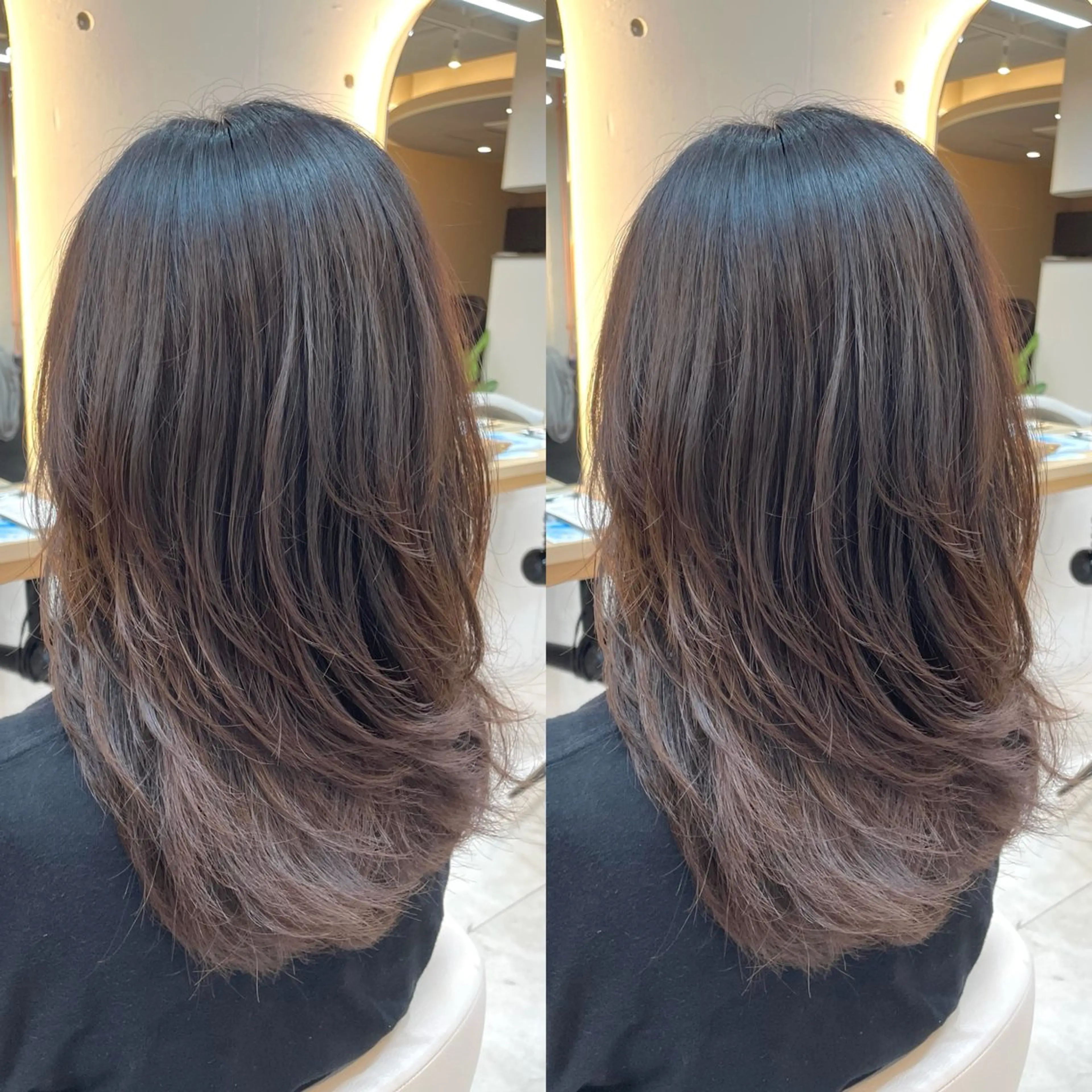 ロング カット トリートメント ヘアセット ブリーチ無しダブル カラー🦕まどかのヘアスタイル