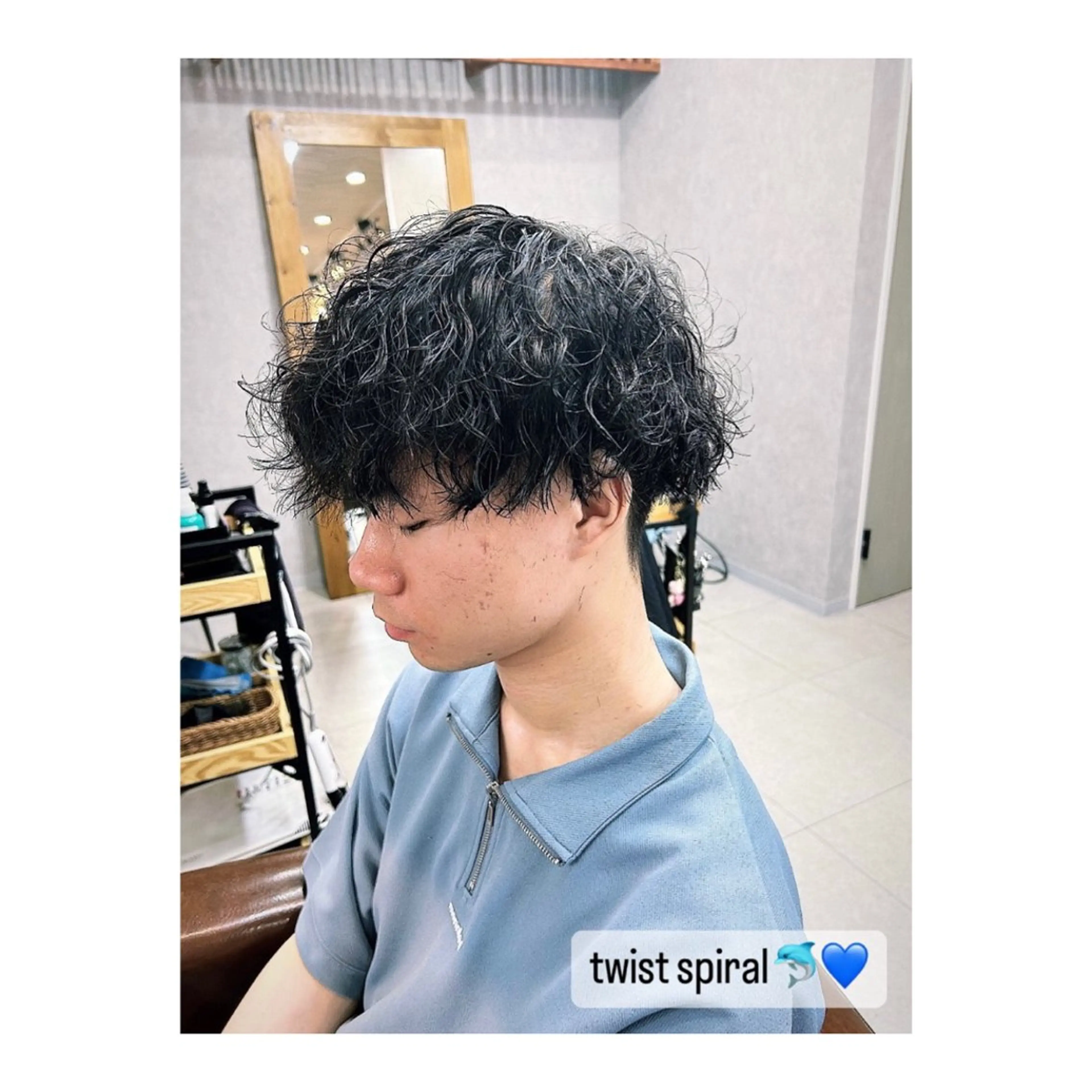 パーマ メンズ カット パーマ 🫧小峰 夕依のヘアスタイル