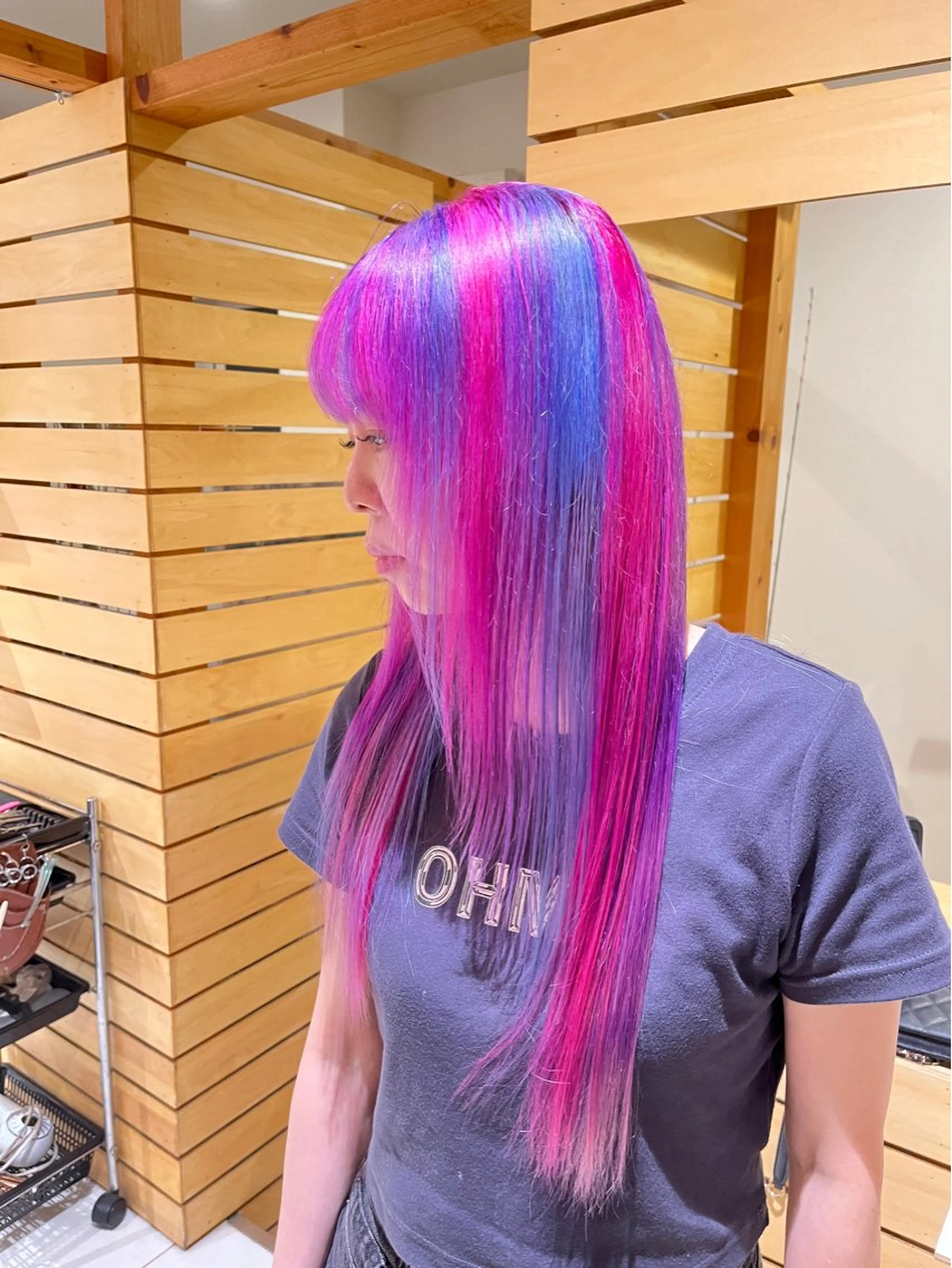 ロング カラー ブリーチ ヘアカラー トリートメント RUBEUS【ルベウス】所属・✨艶々カラー🎨 杉本賢人のヘアスタイル