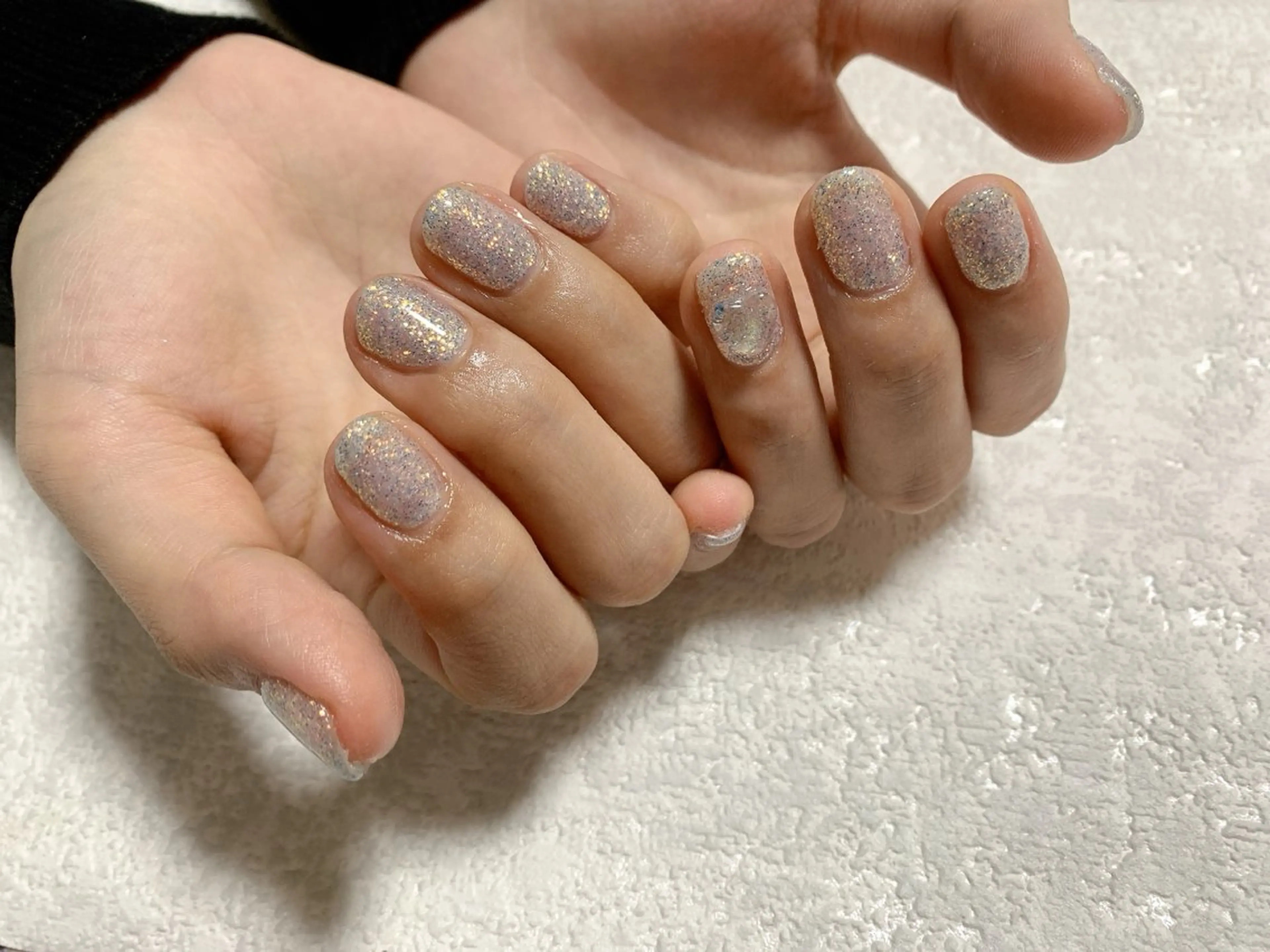 ネイル ジェルネイル 韓国ネイル ラメ(グリッター) メンズネイル ワンカラーネイル kiki nail たまプラーザのネイルデザイン