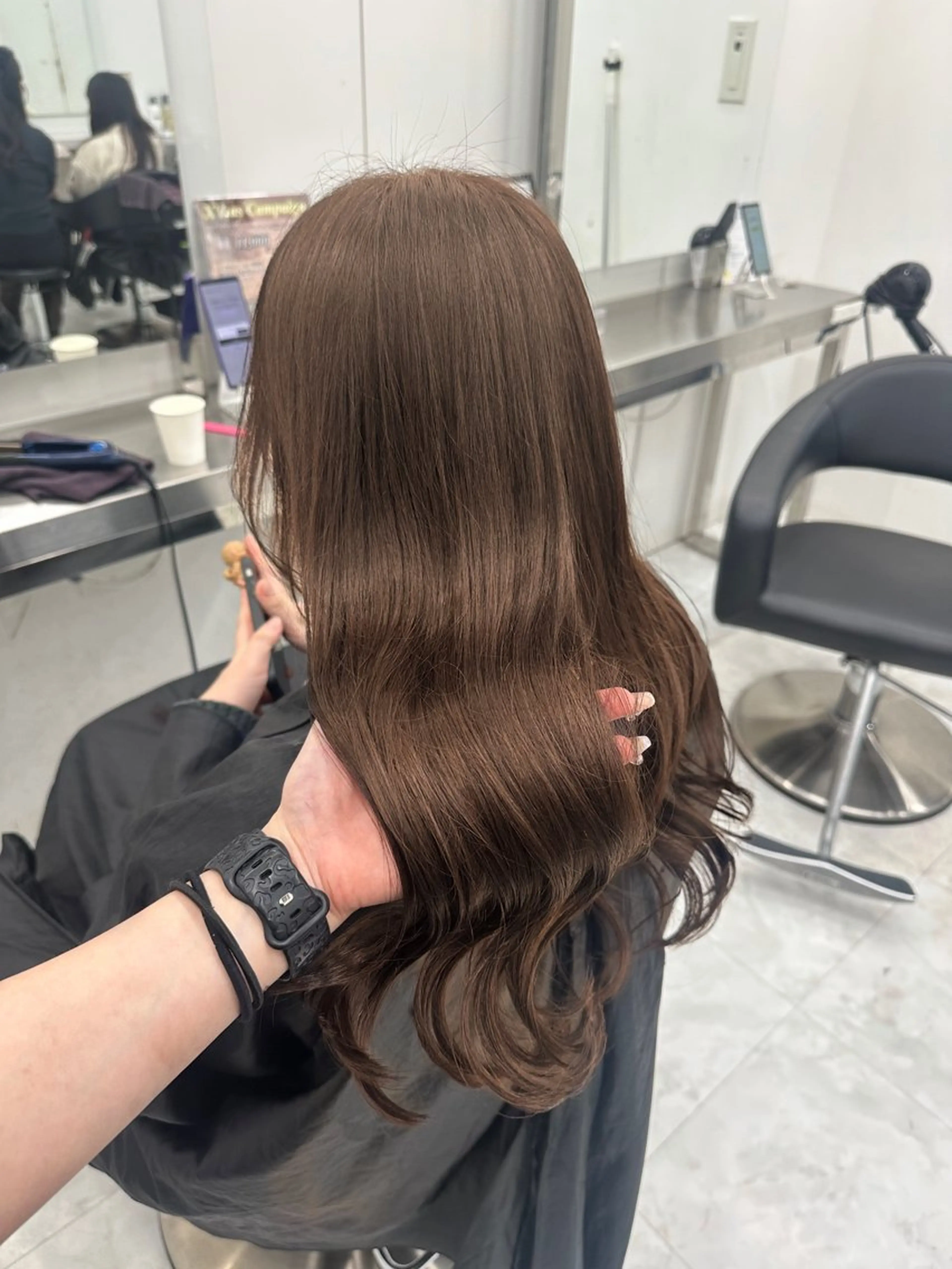 カラー カット ヘアカラー 透ける透明感カラー 🤍anju🎀のヘアスタイル