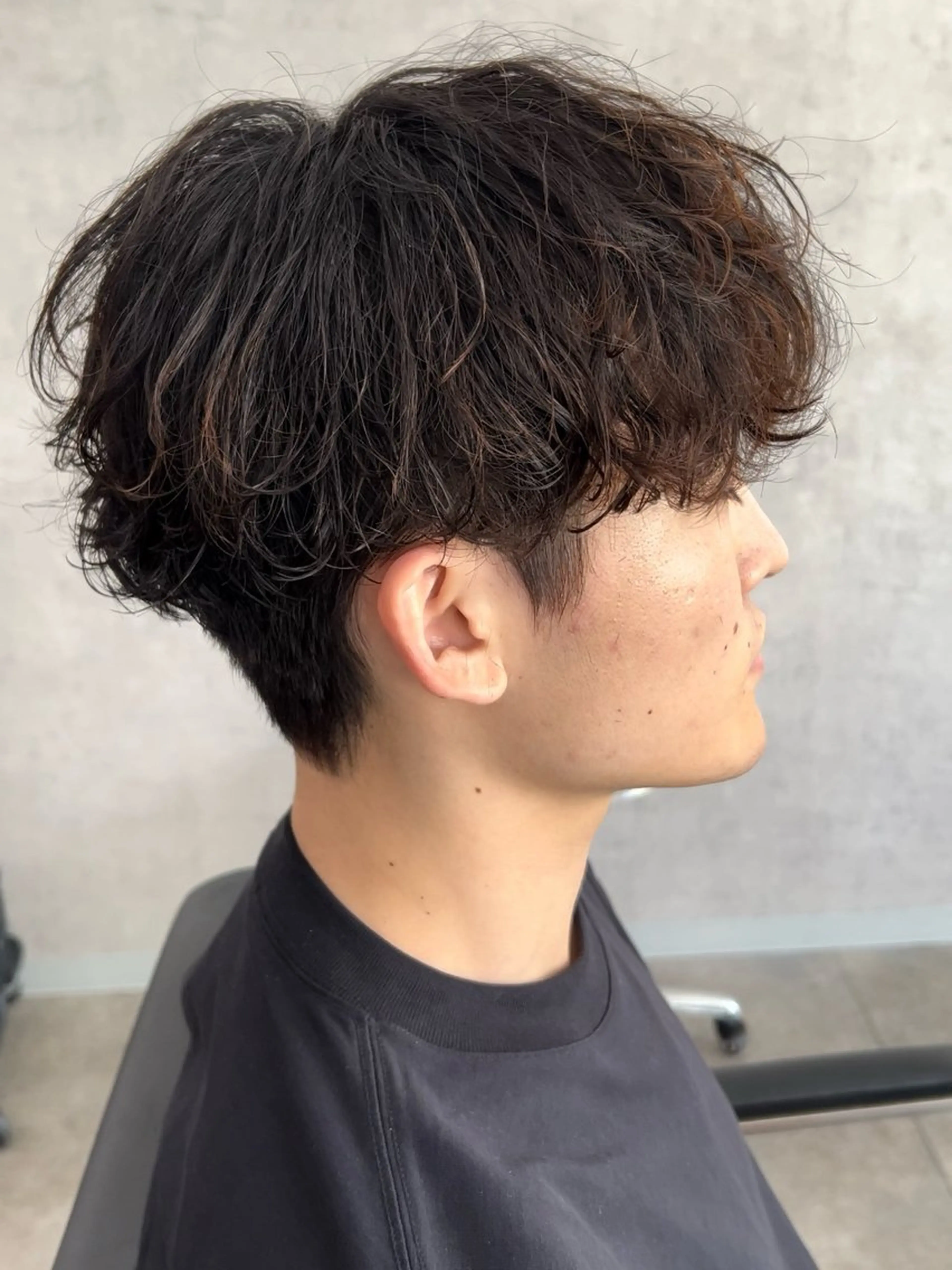 ショート パーマ メンズ メンズバレイヤージュ メンズブリーチ メンズハイライト メンズハイトーン メンズインナーカラー PERCUT大阪堀江店所属・メンズヘアのカリスマ 北地　空のヘアスタイル