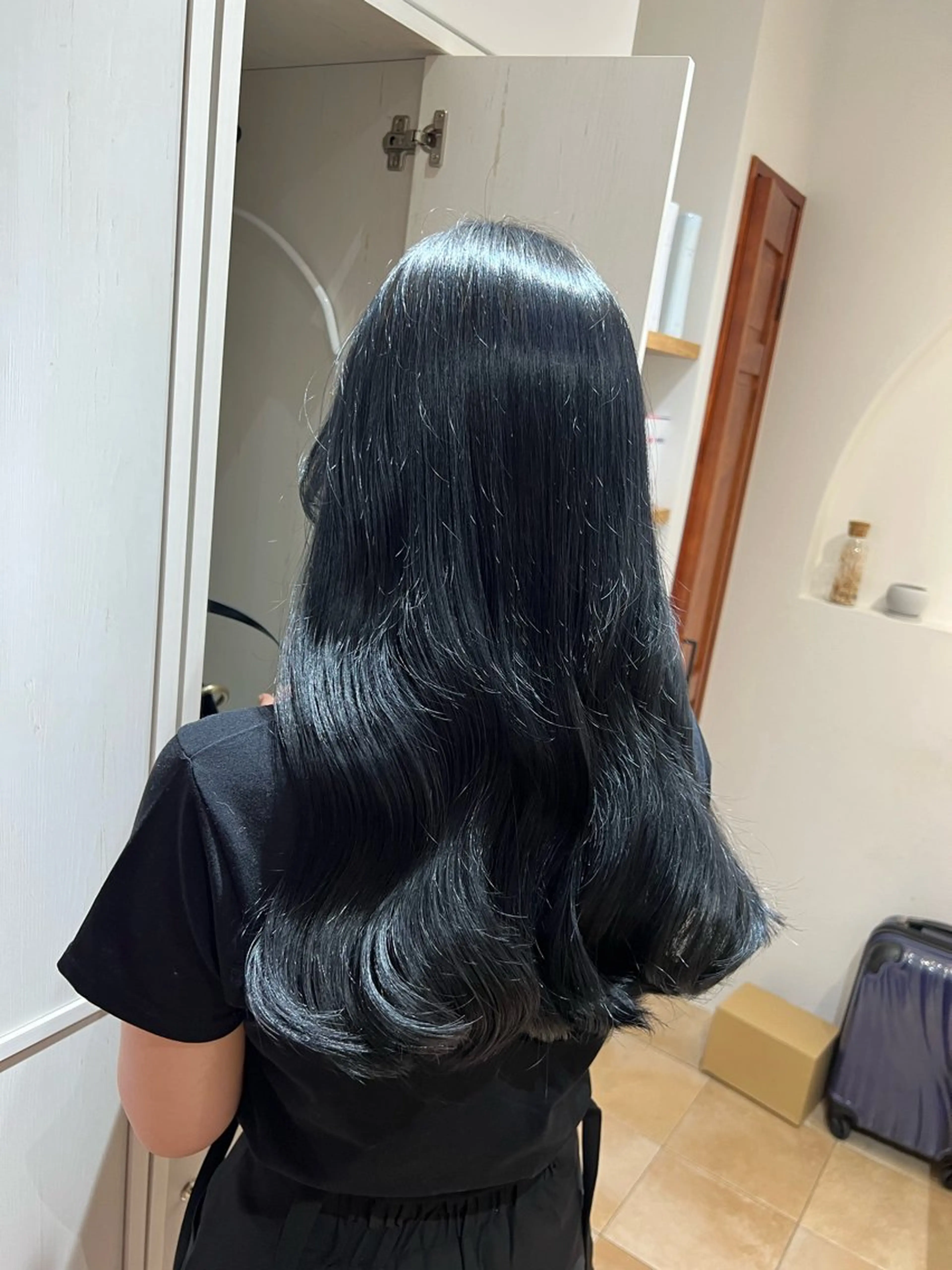 セミロング カラー 🥀韓国ヘア🥀 宮津真菜のヘアスタイル