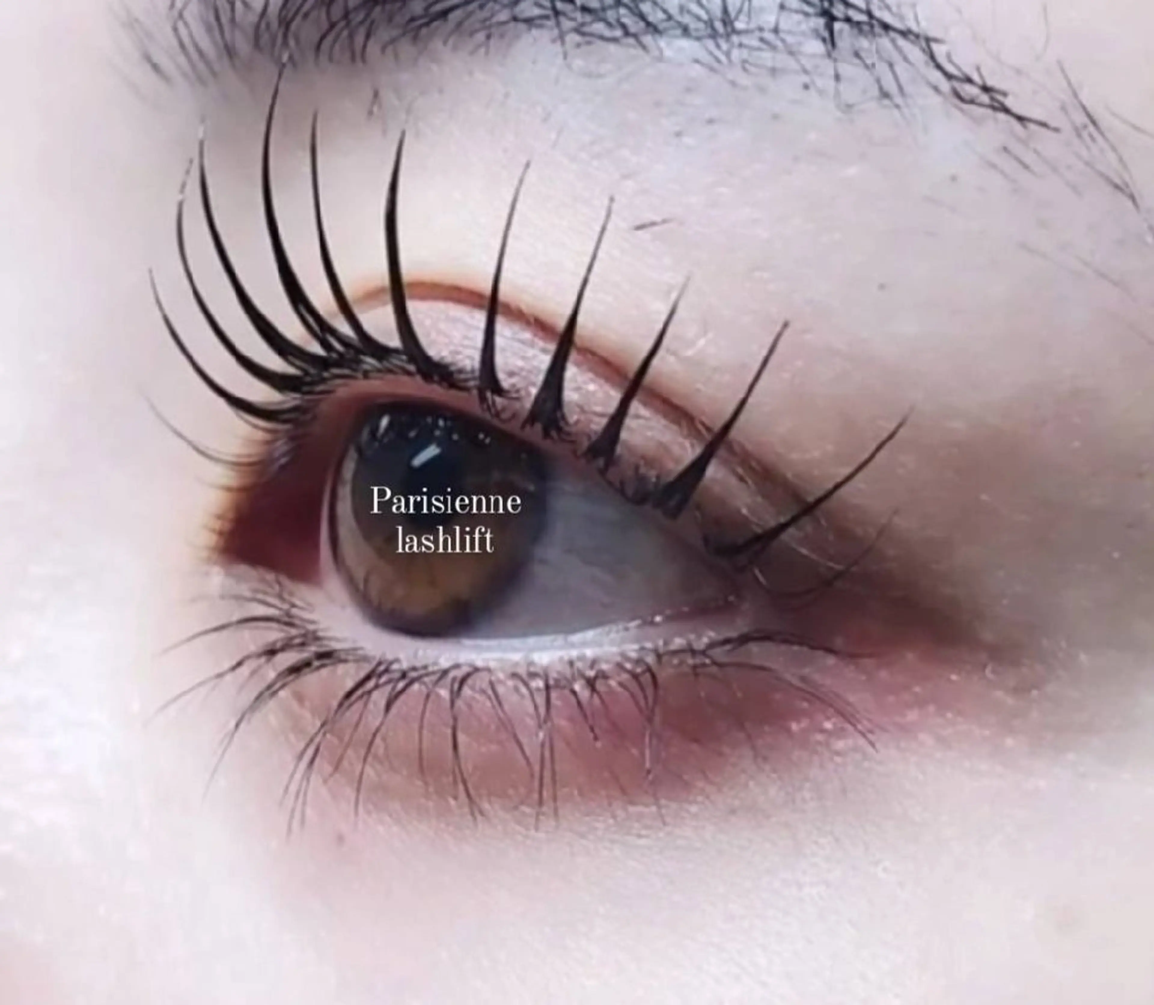 パリジェンヌラッシュリフト【根本から80℃立ち上げ毛先ストレート】ｹﾗﾁﾝTR付き★束感コーティング仕上げの写真