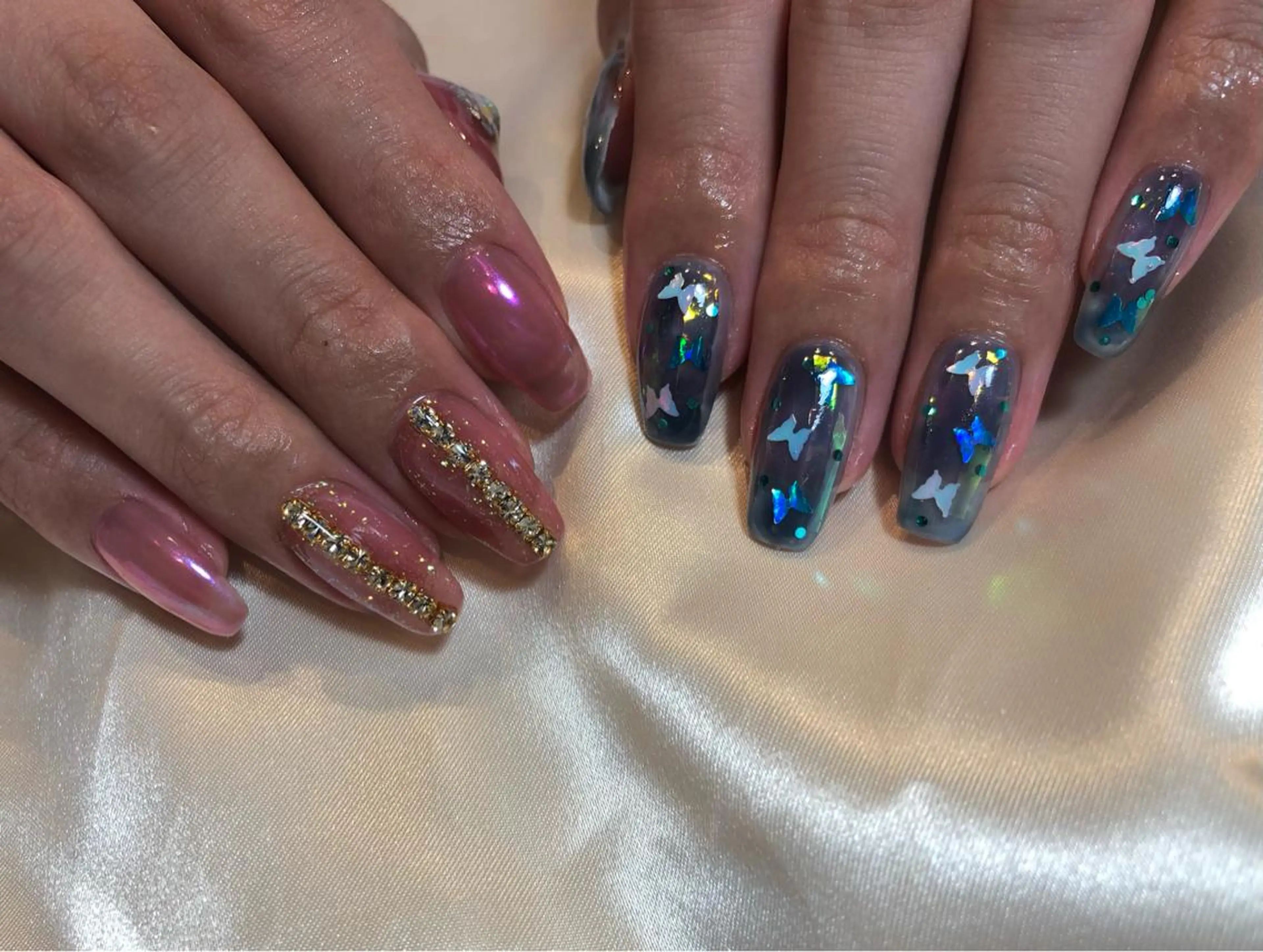 ネイル 韓国ネイル ☽ ☾のネイルデザイン