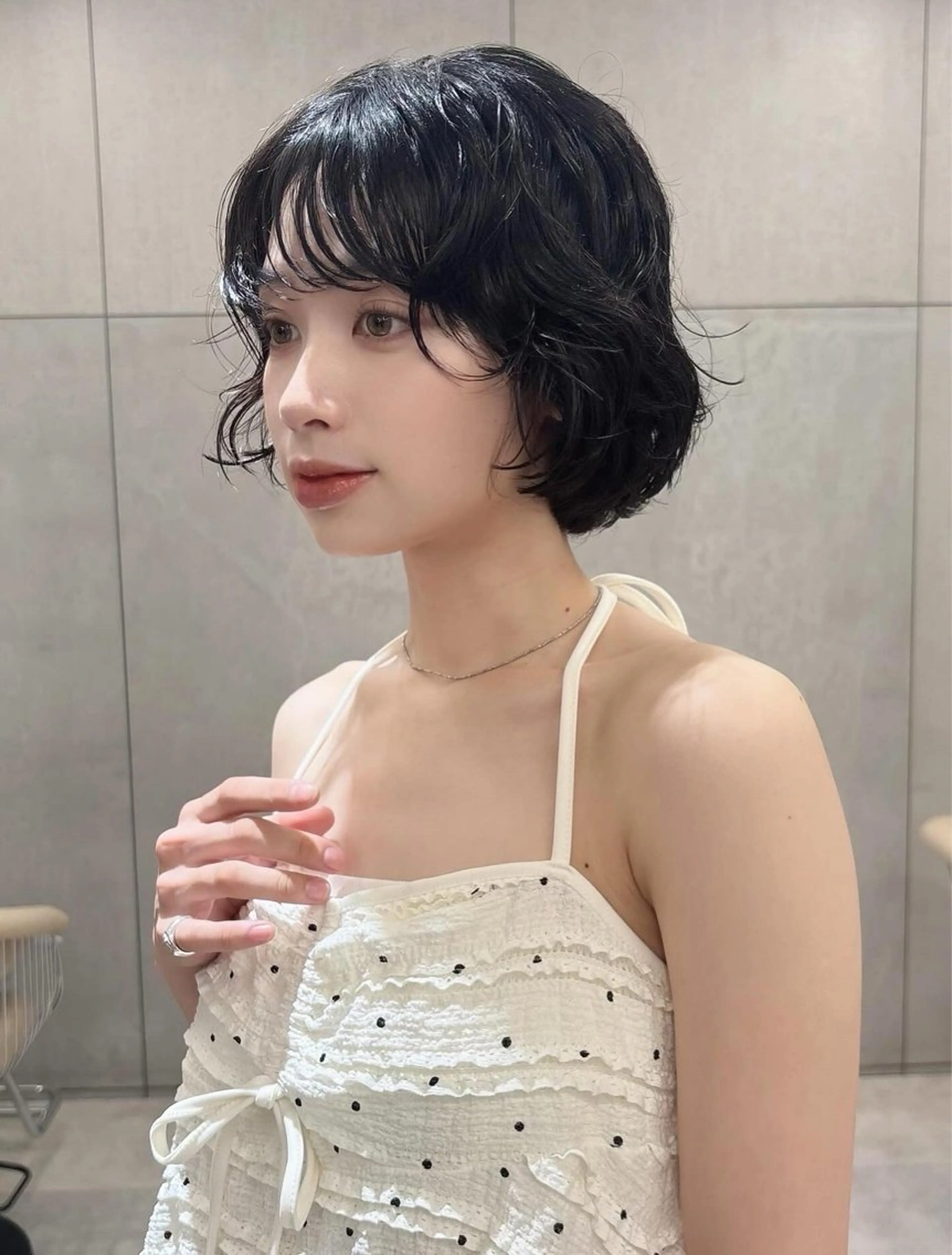 パーマ ボブ特化型美容師/赤 み消しカラー/ももかのヘアスタイル