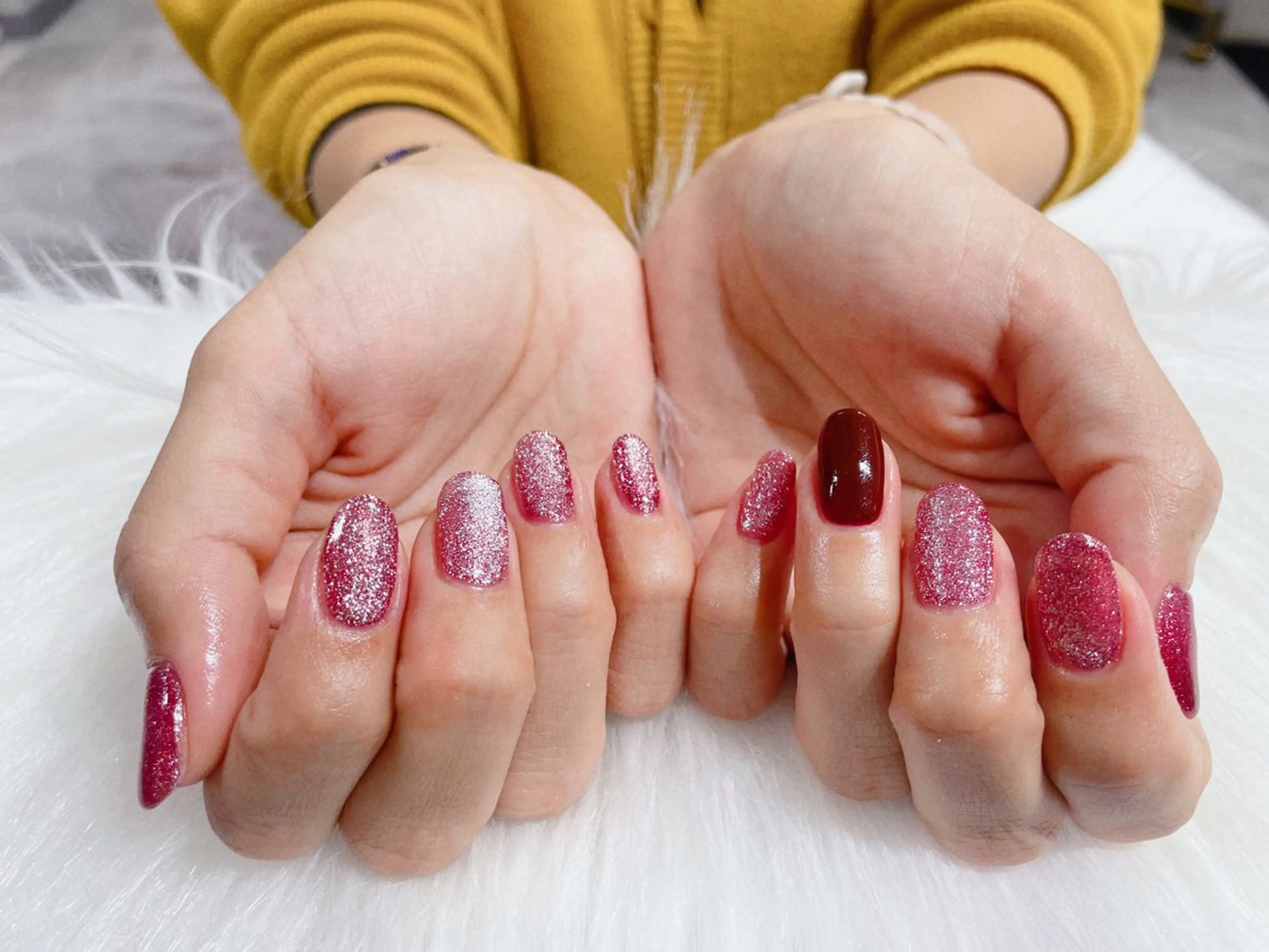 ネイル フラッシュネイル ワンカラーネイル ハンドネイル リスブラン AYUMI 🍎のネイルデザイン