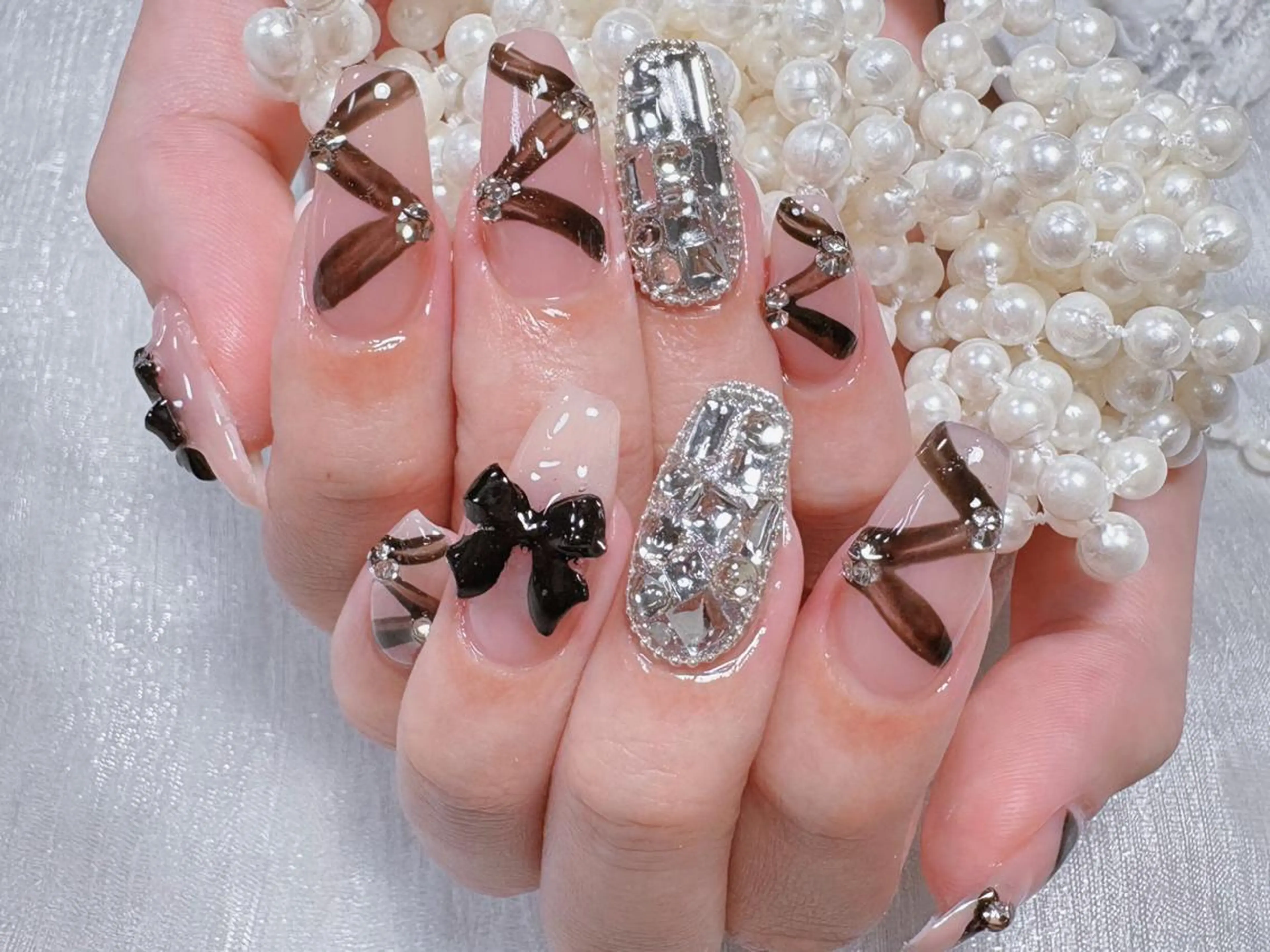 ネイル ハンドネイル 🐳彩羽チップ 長さだし専門🐳のネイルデザイン