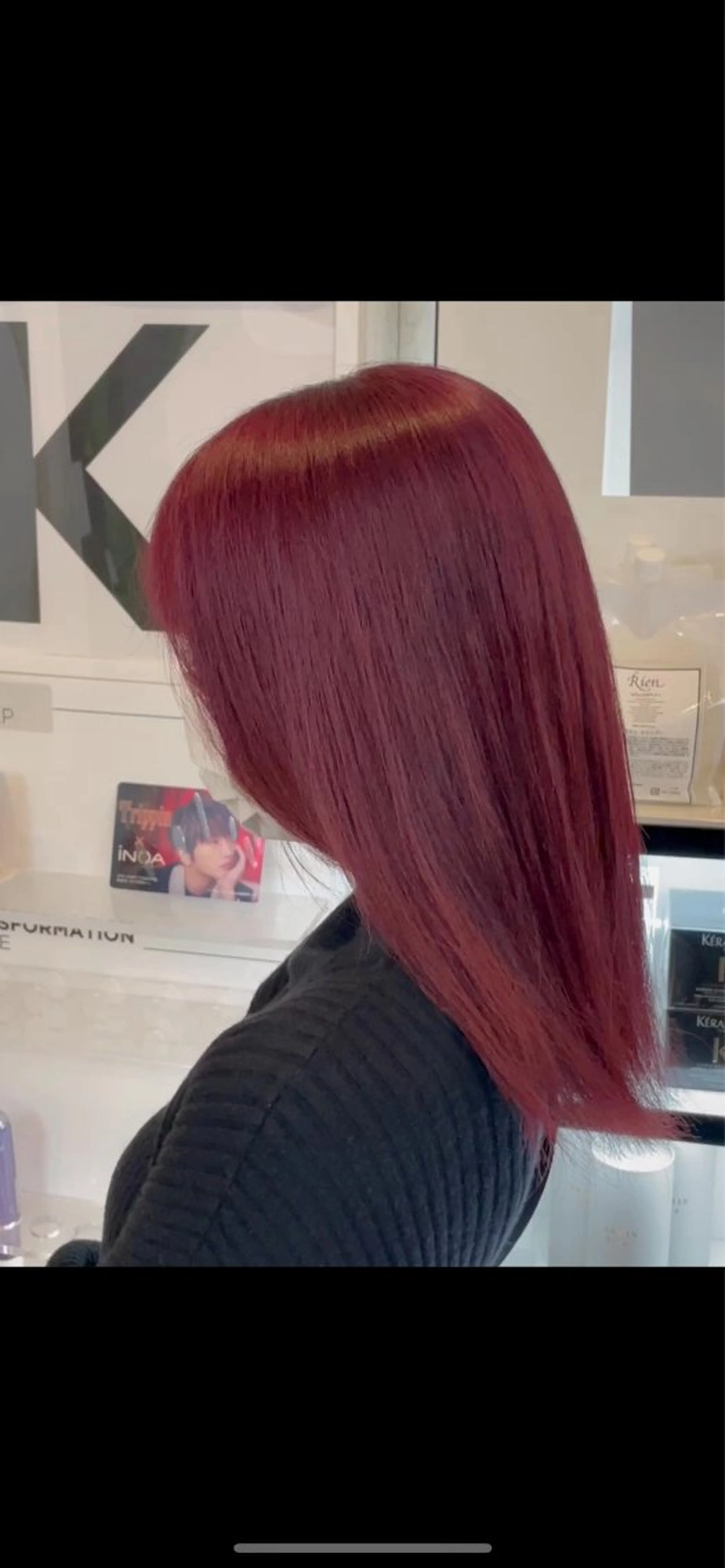 ロング カラー ヘアカラー 飯田 来夢のヘアスタイル