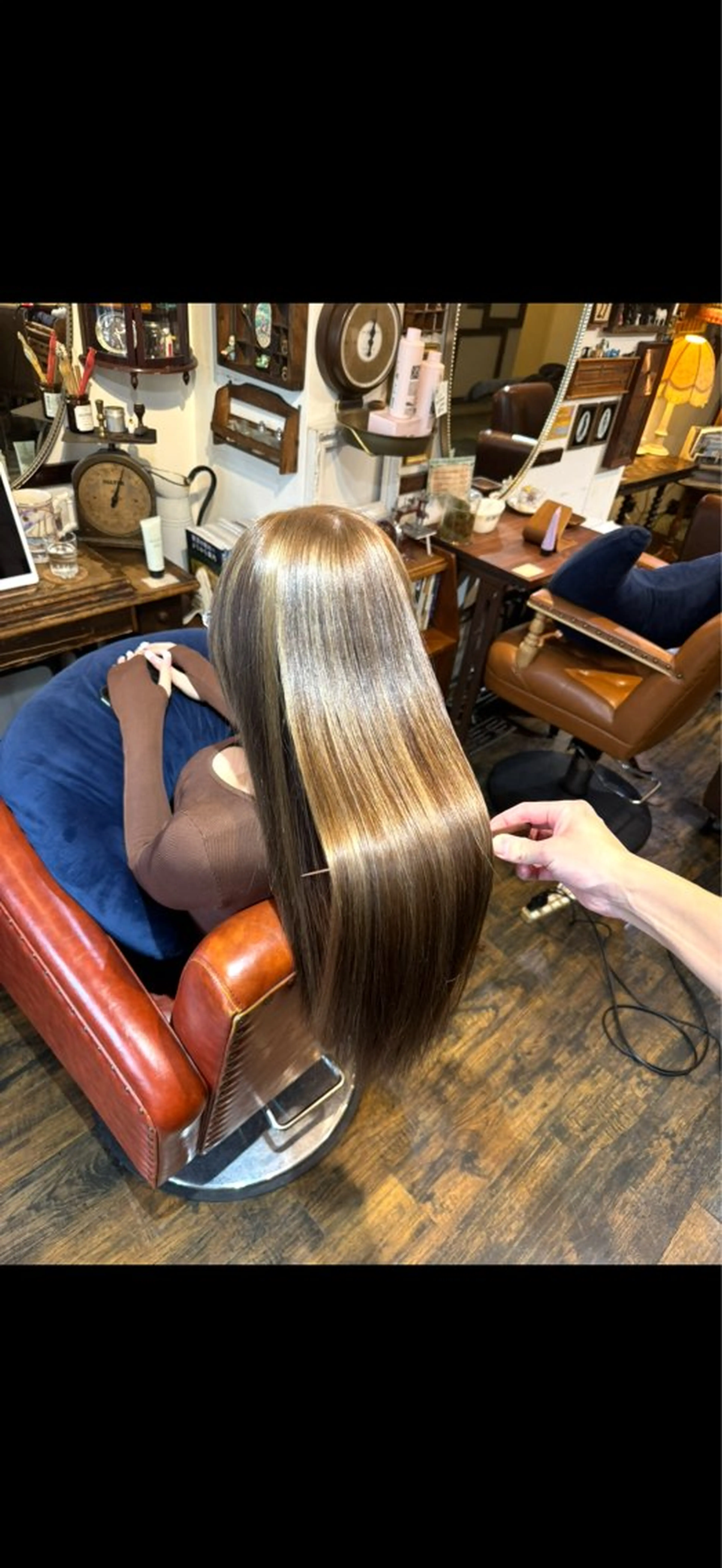 セミロング カラー 石川 晃也のヘアスタイル