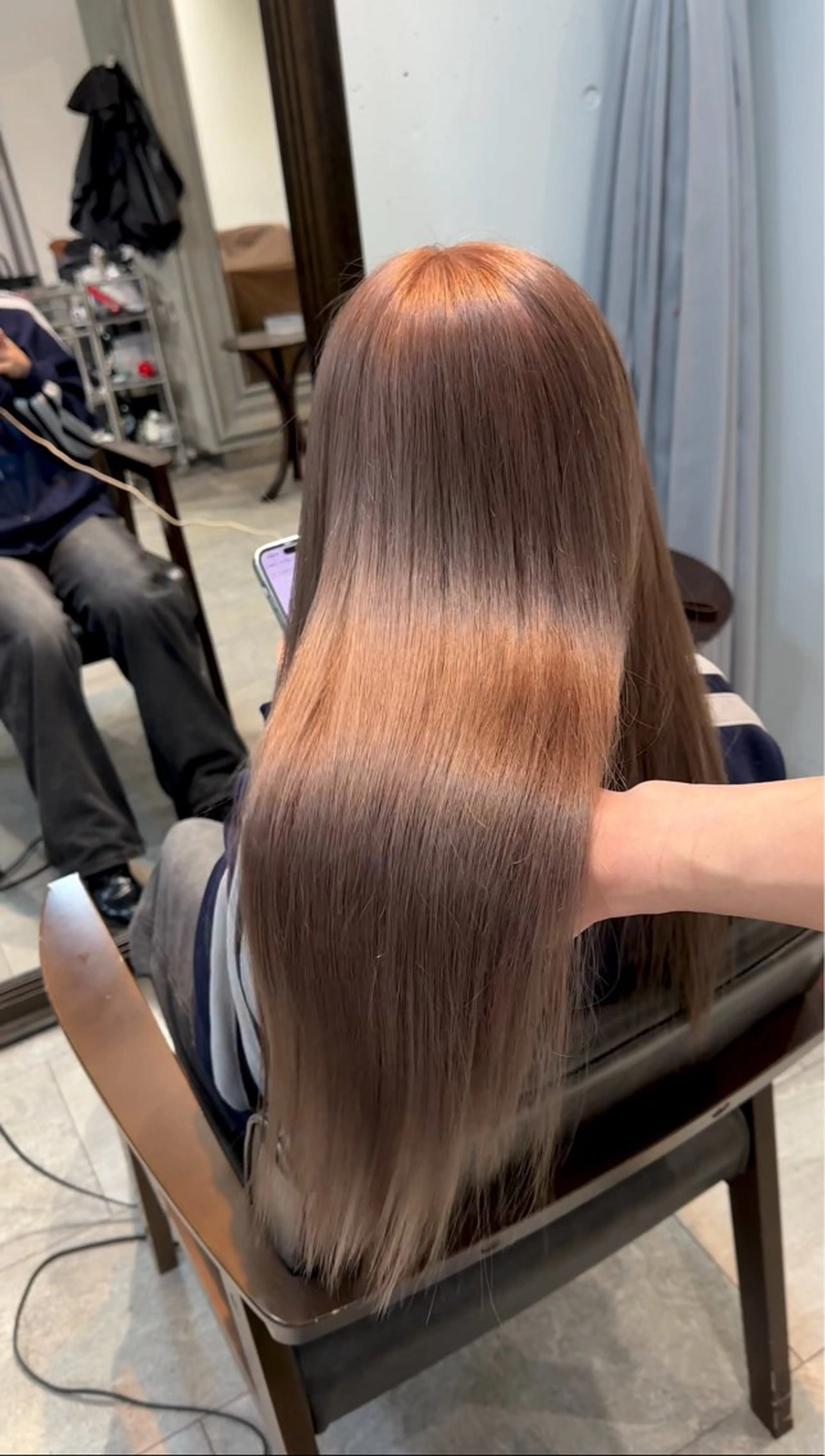 ロング カラー パーマ ヘアアレンジ ヘアカラー トリートメント ブリーチカラー🤍 颯馬🐈‍⬛のヘアスタイル