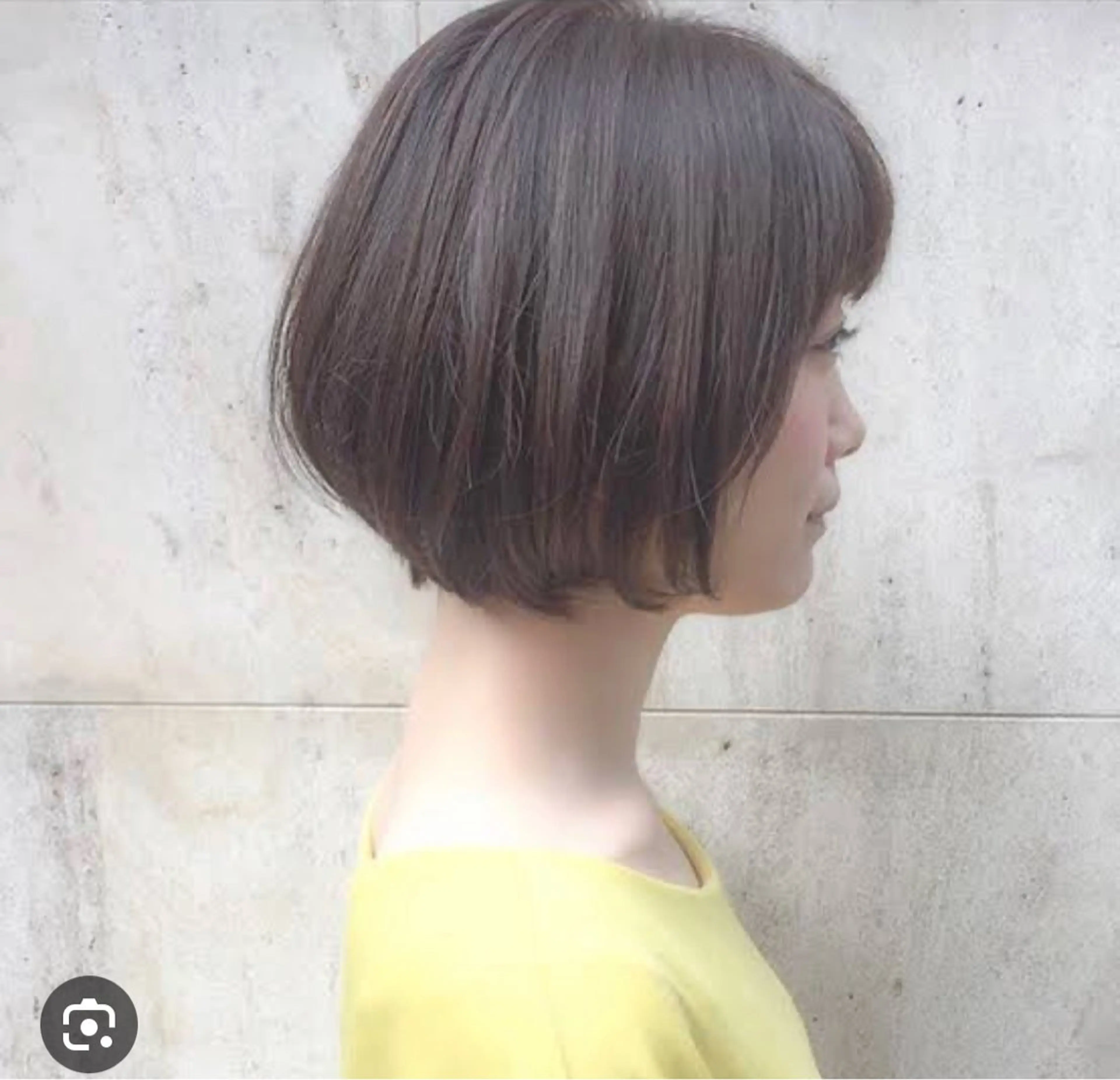 ショート ボブ 似合わせカット 小林愛奈のヘアスタイル
