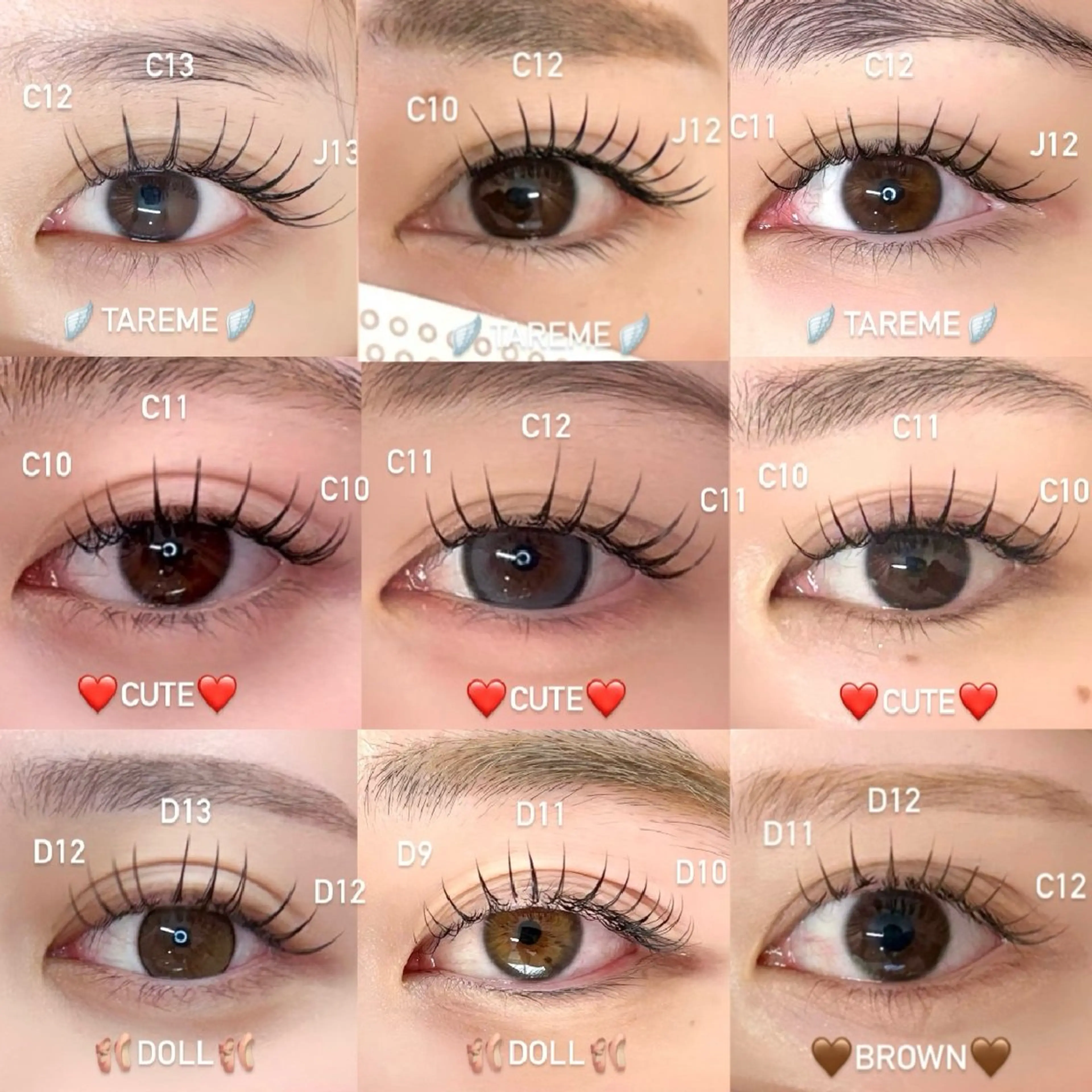 マツエク・マツパ 束感まつ毛 meg .のマツエク・マツパデザイン