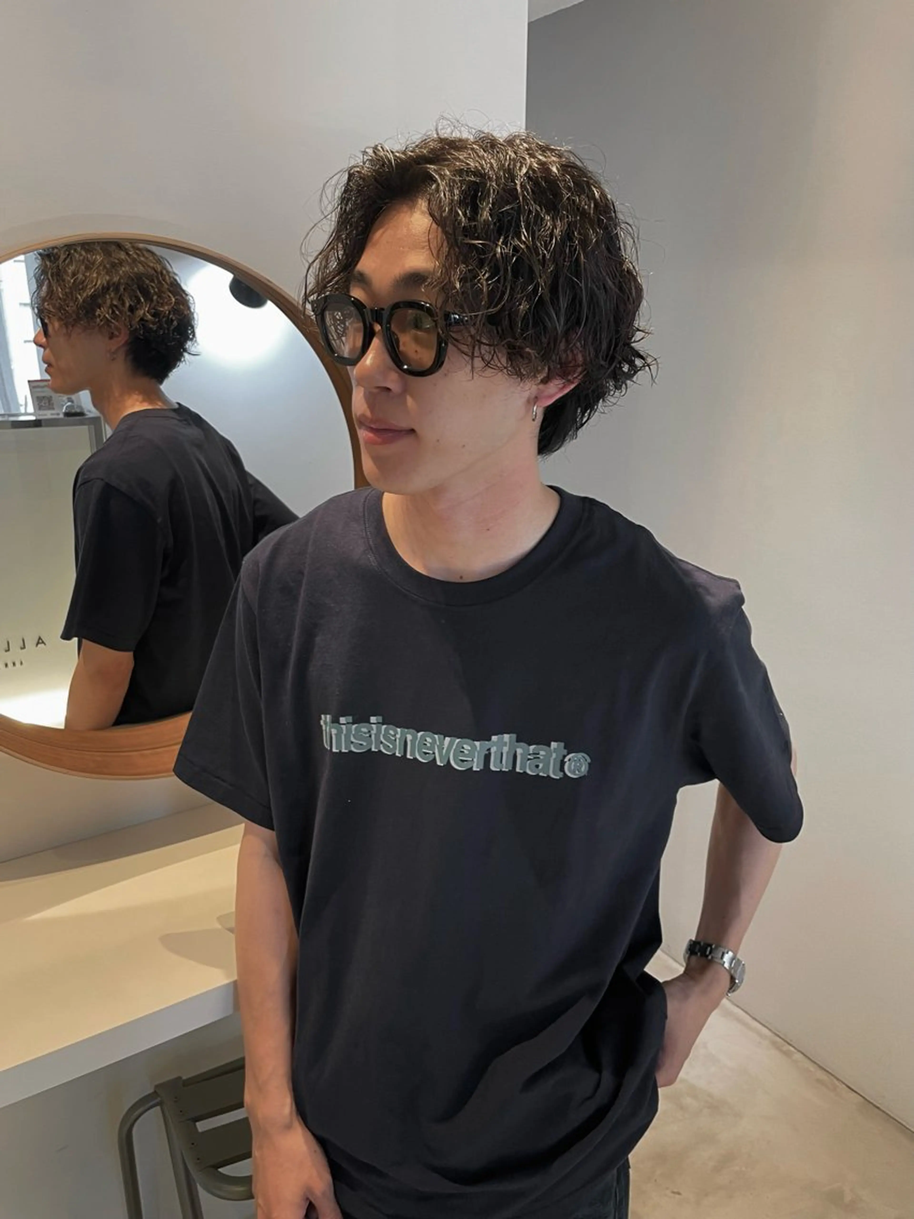 メンズ メンズウルフカット ウルフカット カット パーマ メンズ特化⚜️ 藤原あずさのヘアスタイル