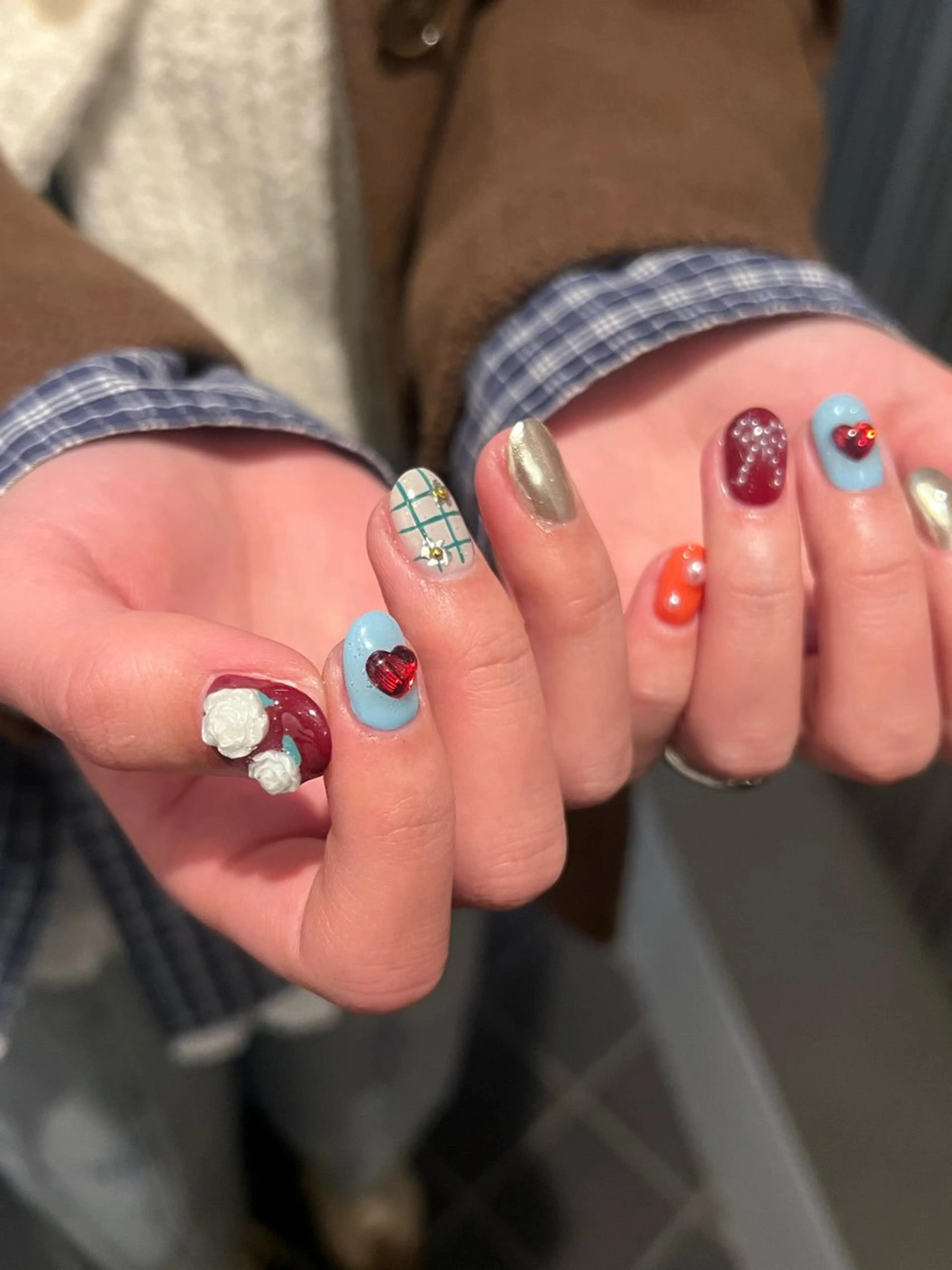 ネイル ハンドネイル Hata nail 🎀個性派ニュアンスのネイルデザイン