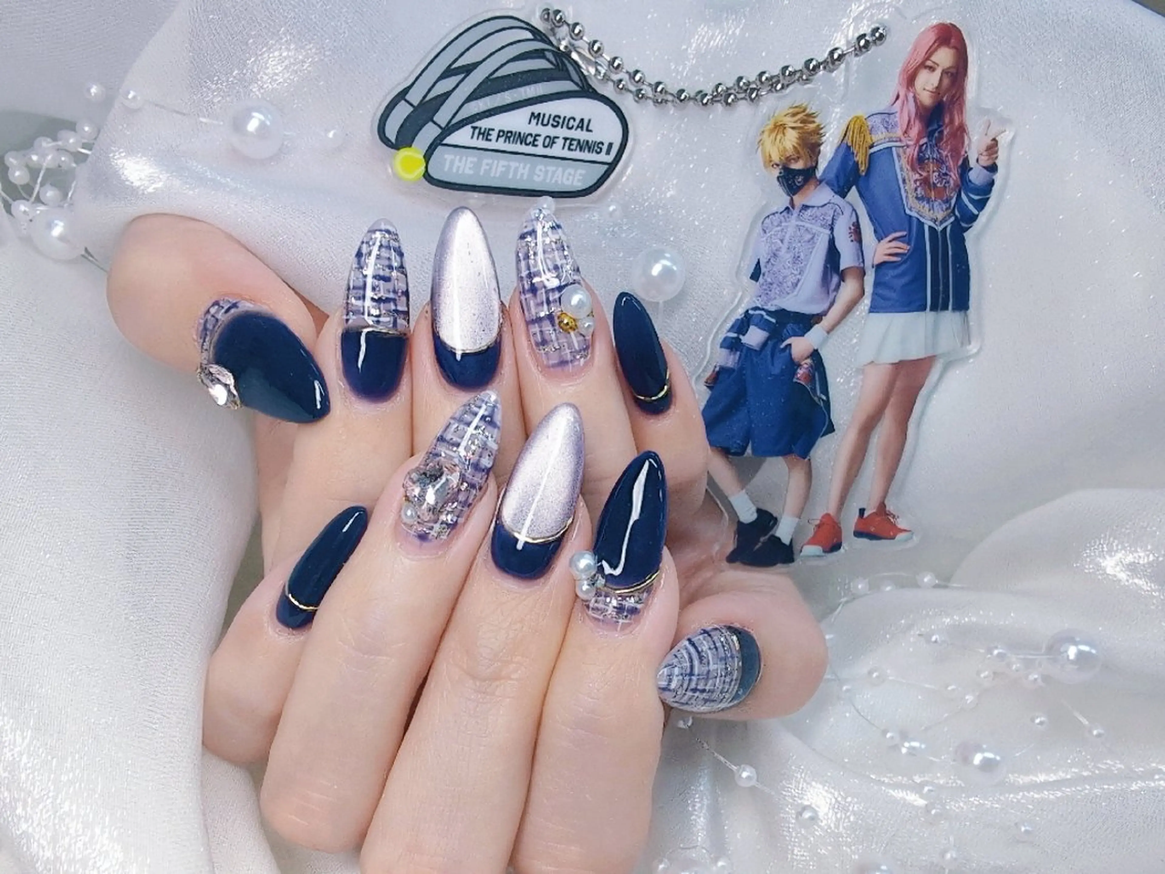 ネイル チークネイル 長さ出し フラッシュネイル フレンチネイル ジェルネイル Chouette Nailのネイルデザイン