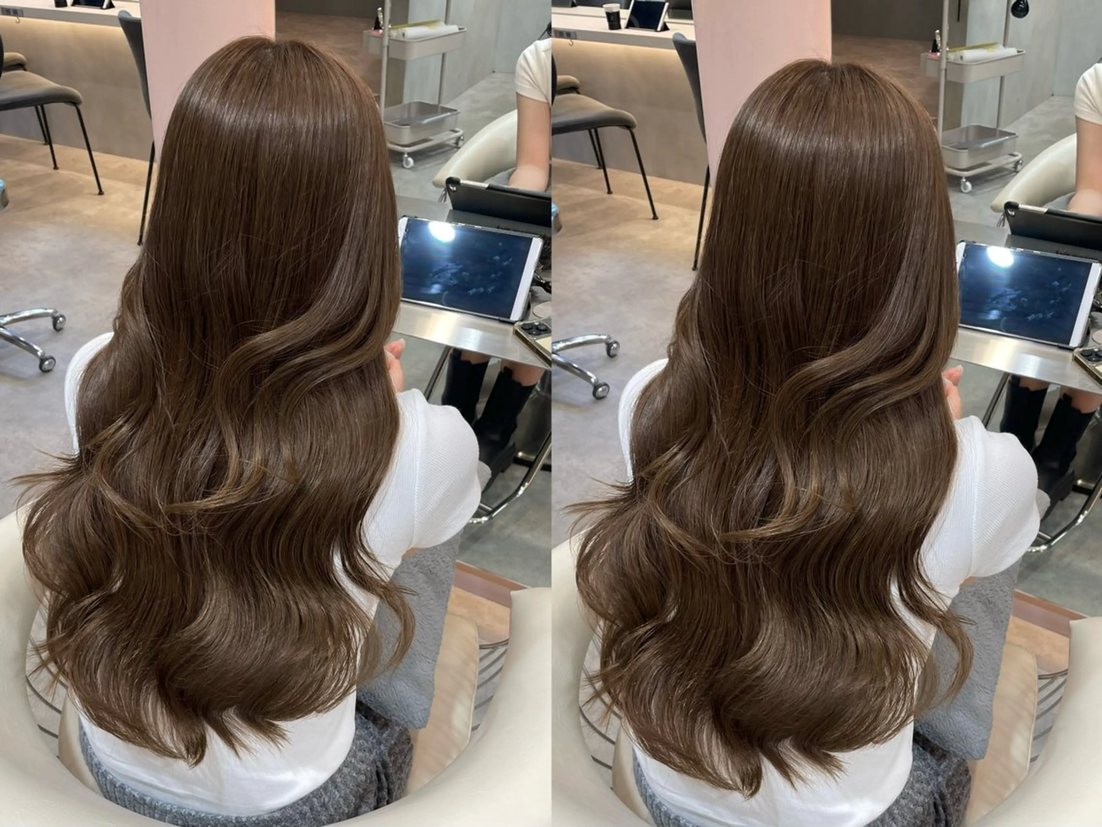 カット＋ブリーチなしダブルカラー＋N.ルフレカラー＋1stepトリートメントの写真