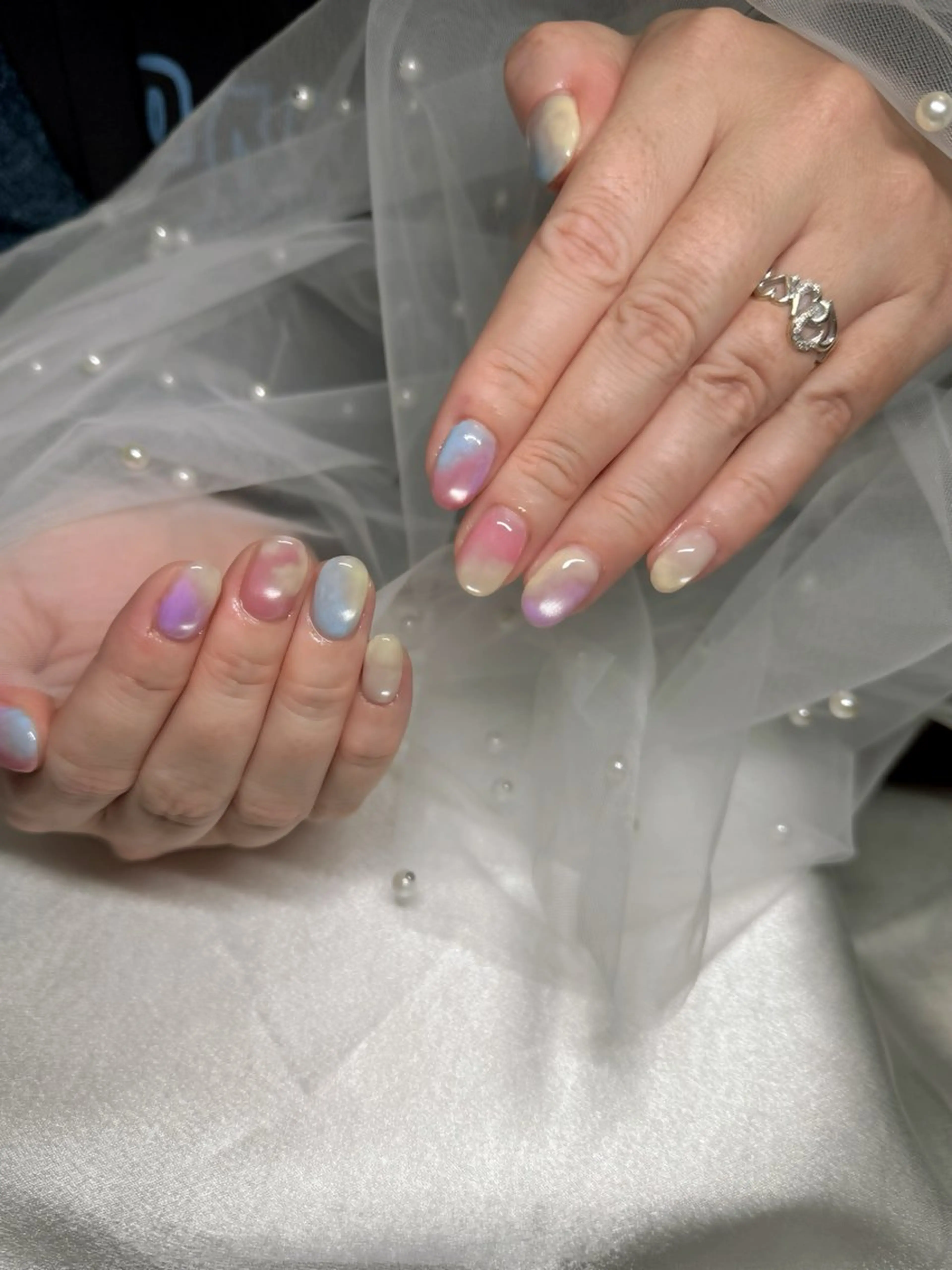 ネイル グラデーション パステルネイル ハンドネイル フットネイル ねいる屋　Anela 美優のネイルデザイン