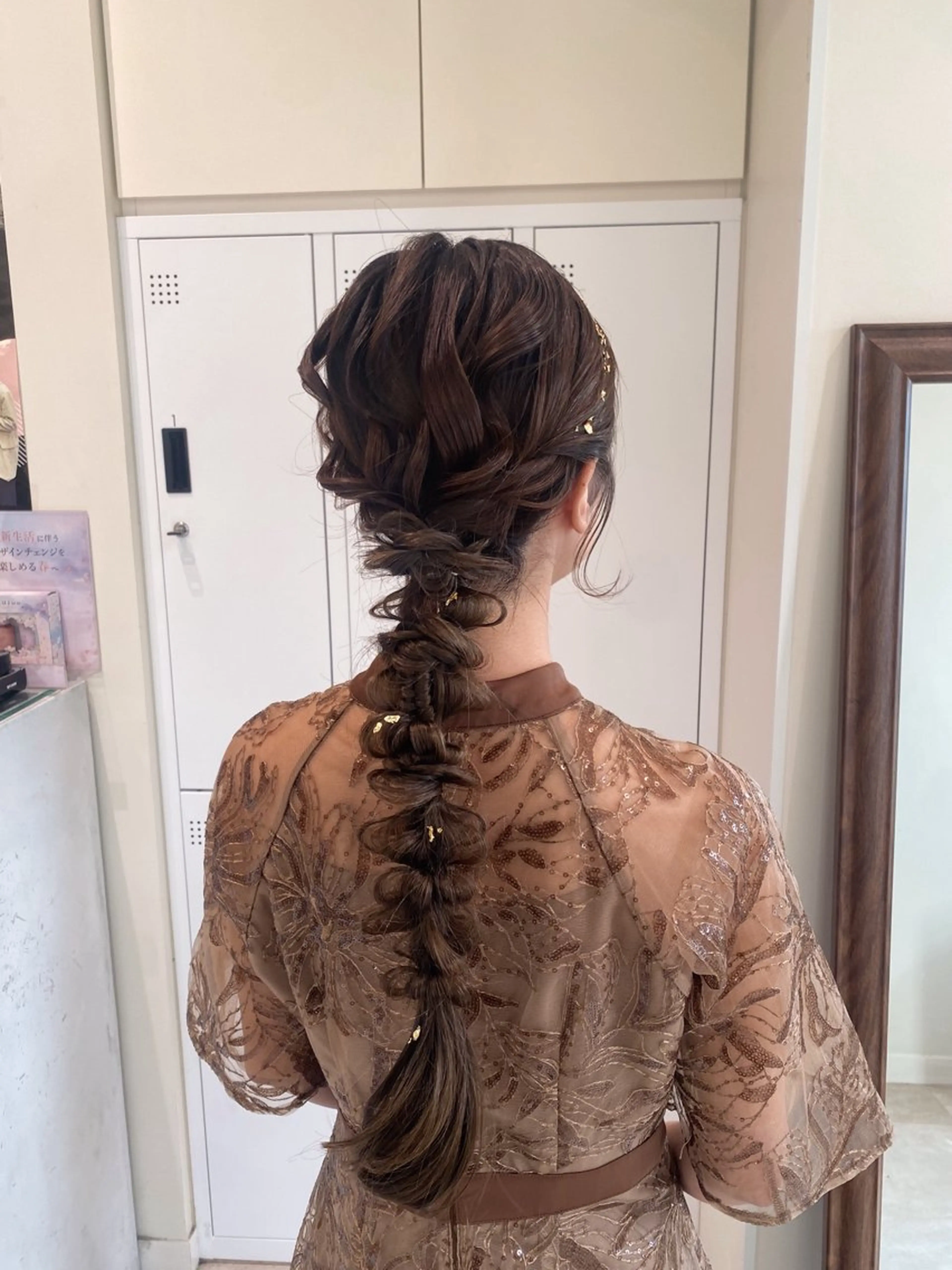 ロング ヘアアレンジ 暖色カラー /ヘアアレンジ/花鈴のヘアスタイル