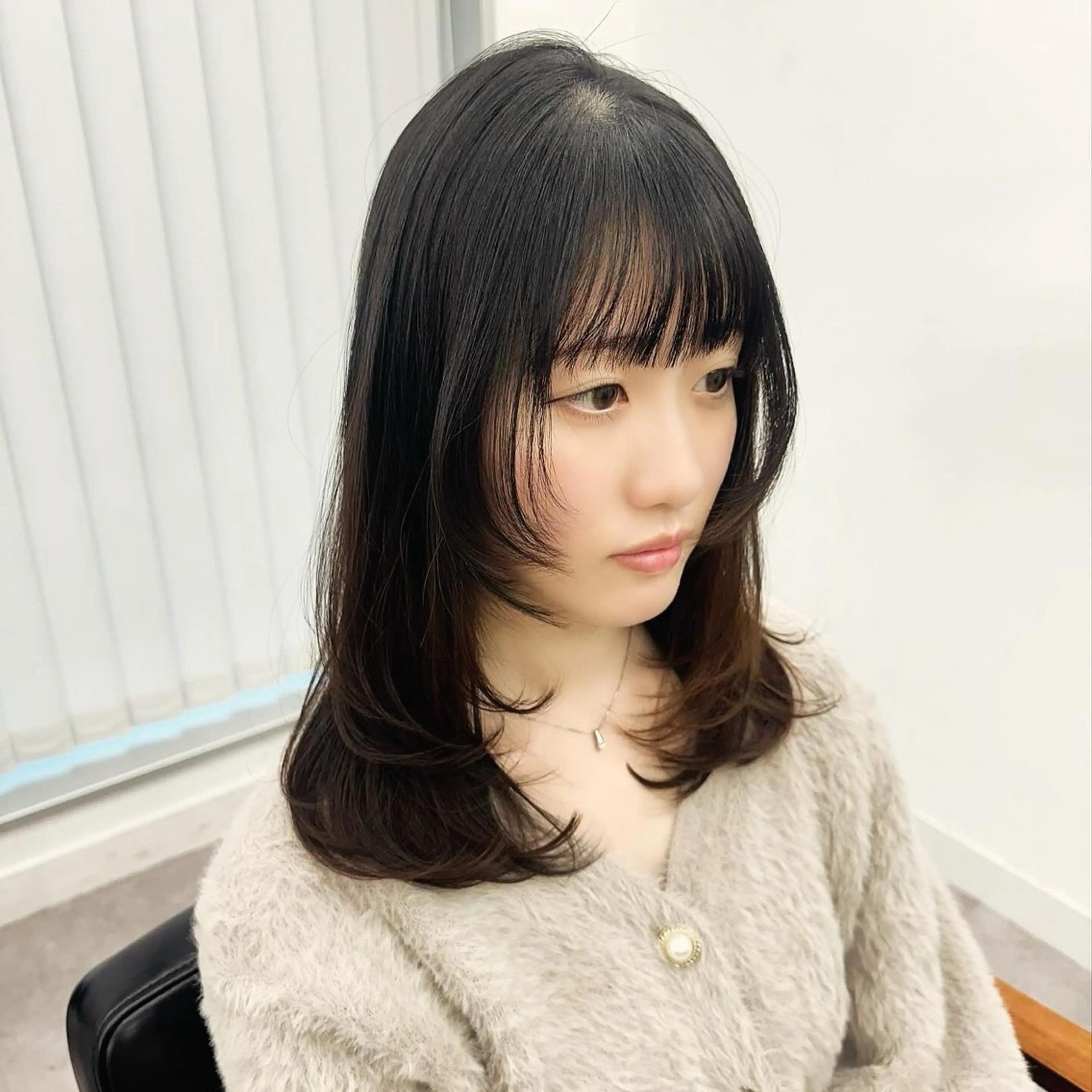 ミディアム カラー パーマ ヘアアレンジ メンズ キッズ カット 似合わせレイヤー 🌿JUNのヘアスタイル