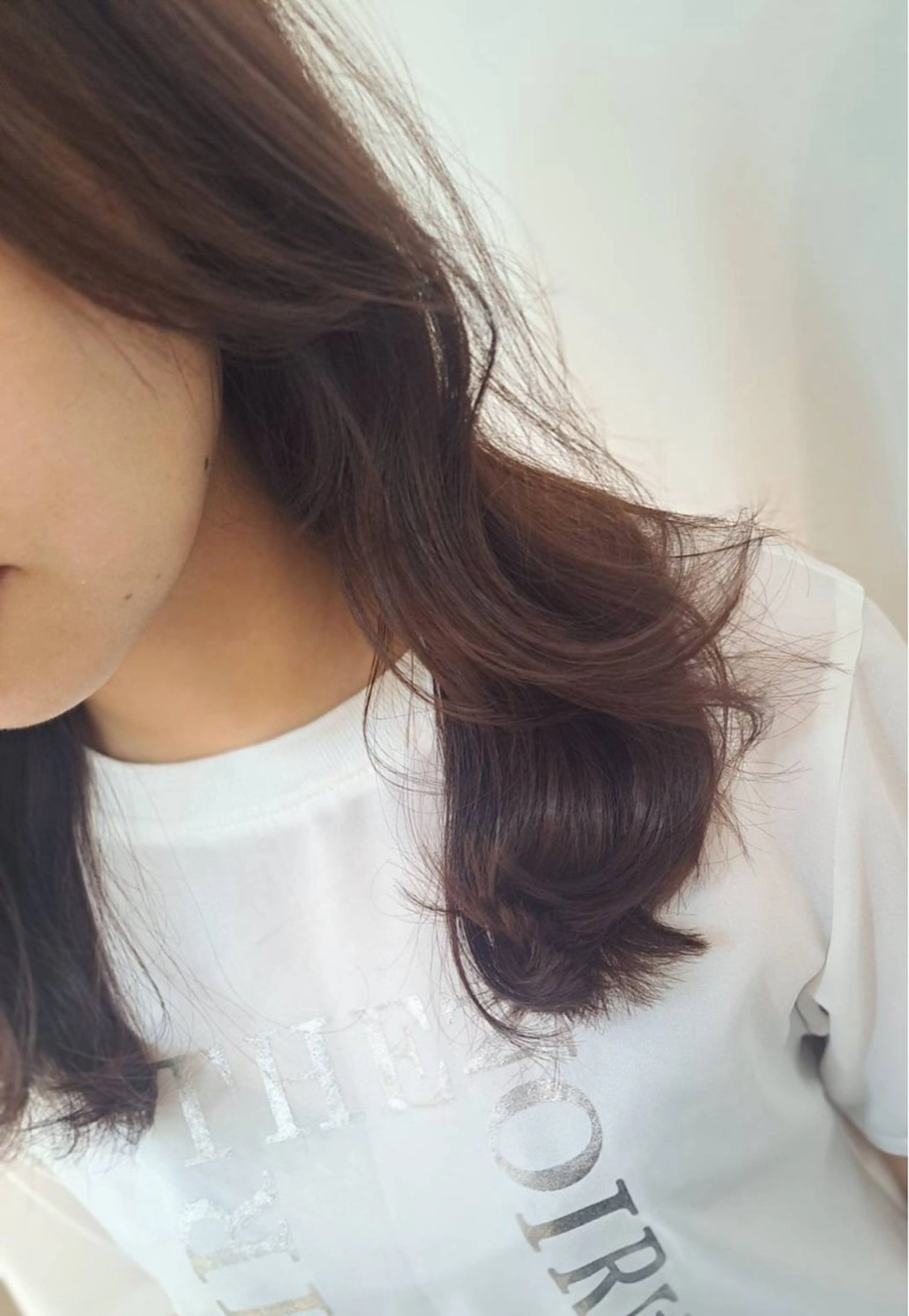 ミディアム 顔周りカット レイヤーカット カット トリートメント mairo【船橋】 /あいのヘアスタイル