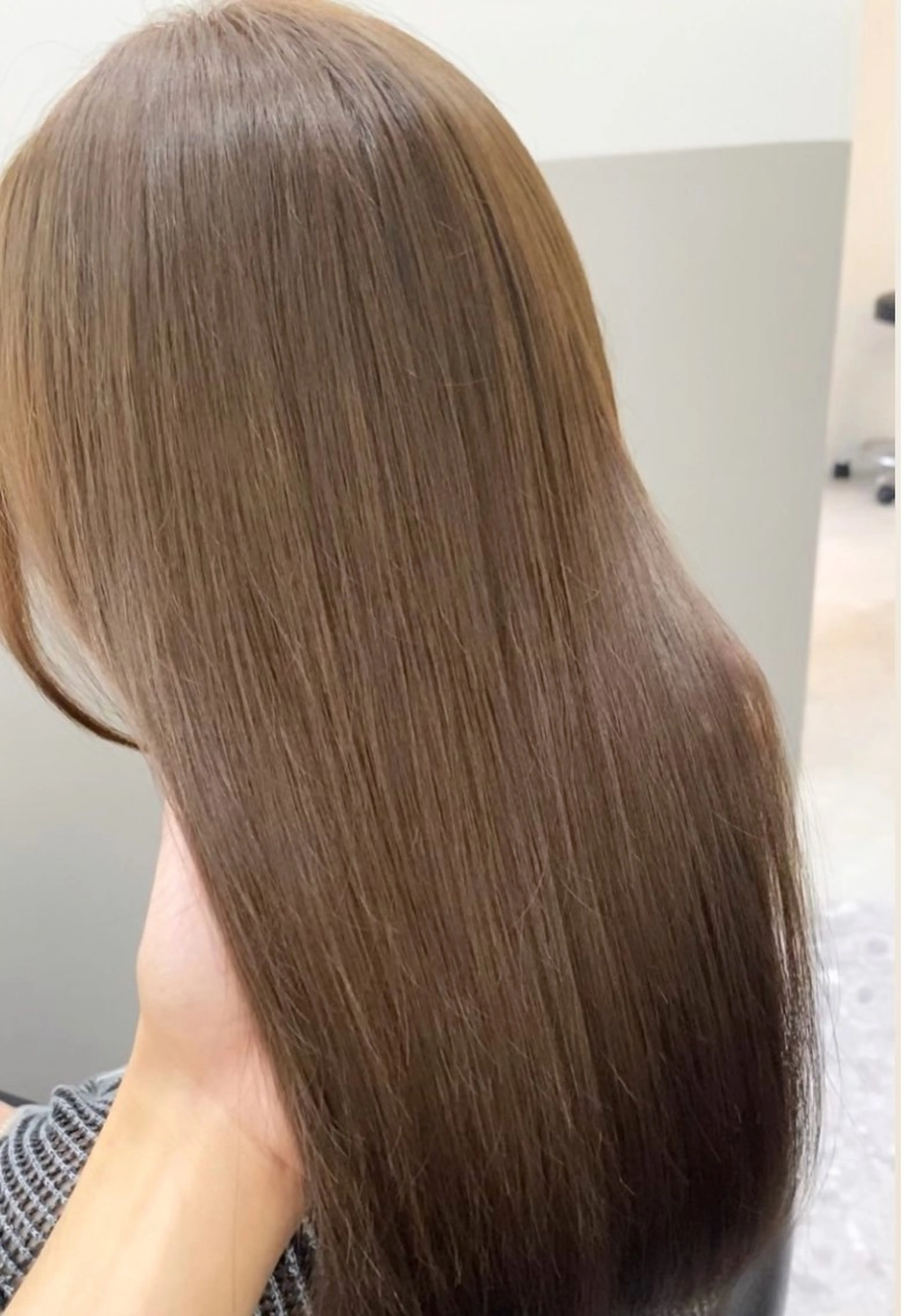 ロング 縮毛矯正 カット ヘアカラー トリートメント オリーブ🌿ブリーチ なし◎Azusaのヘアスタイル