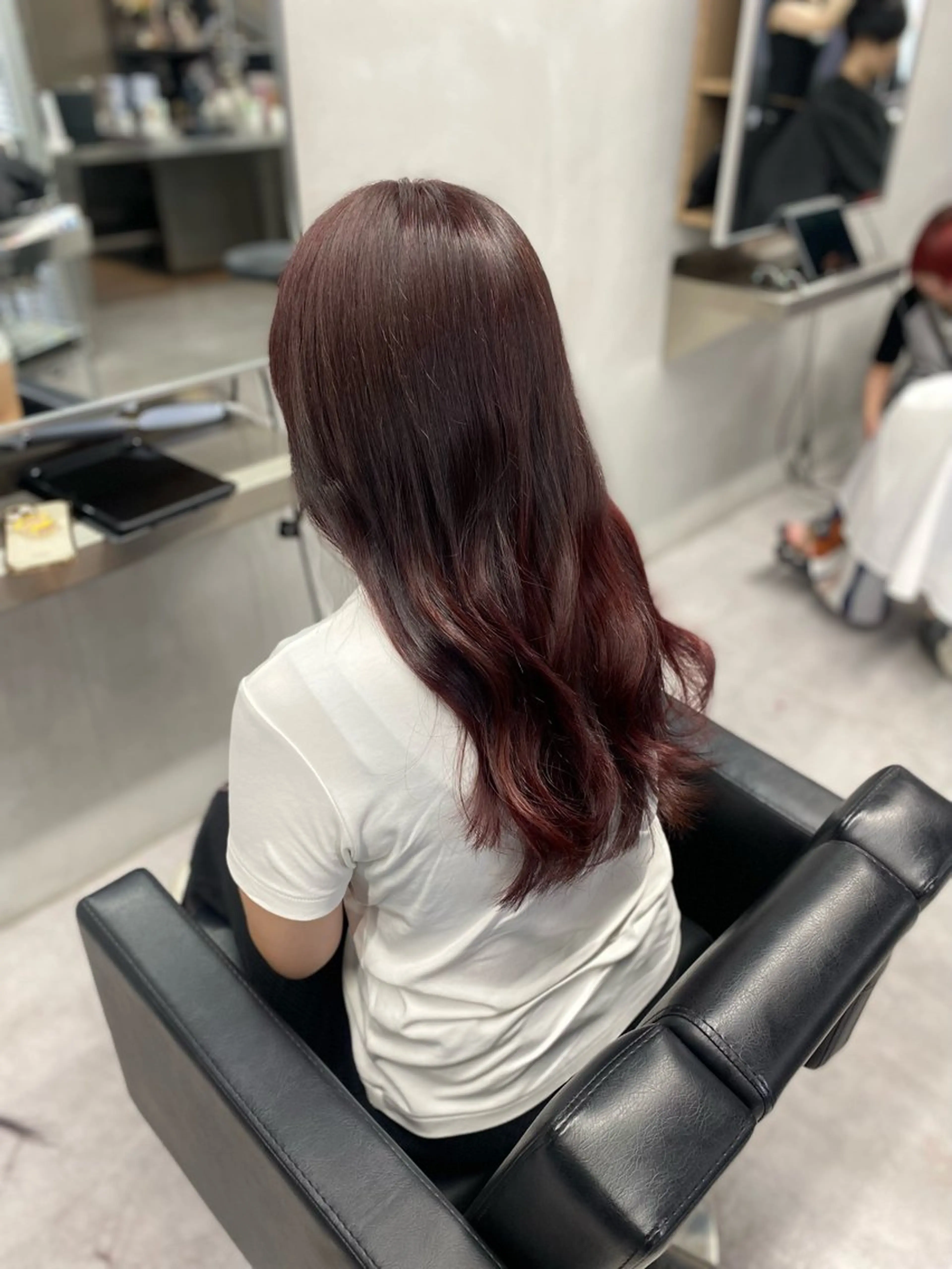 ロング カット ヘアカラー トリートメント 艶髪/縮毛矯正 🫧辻野海羽のヘアスタイル