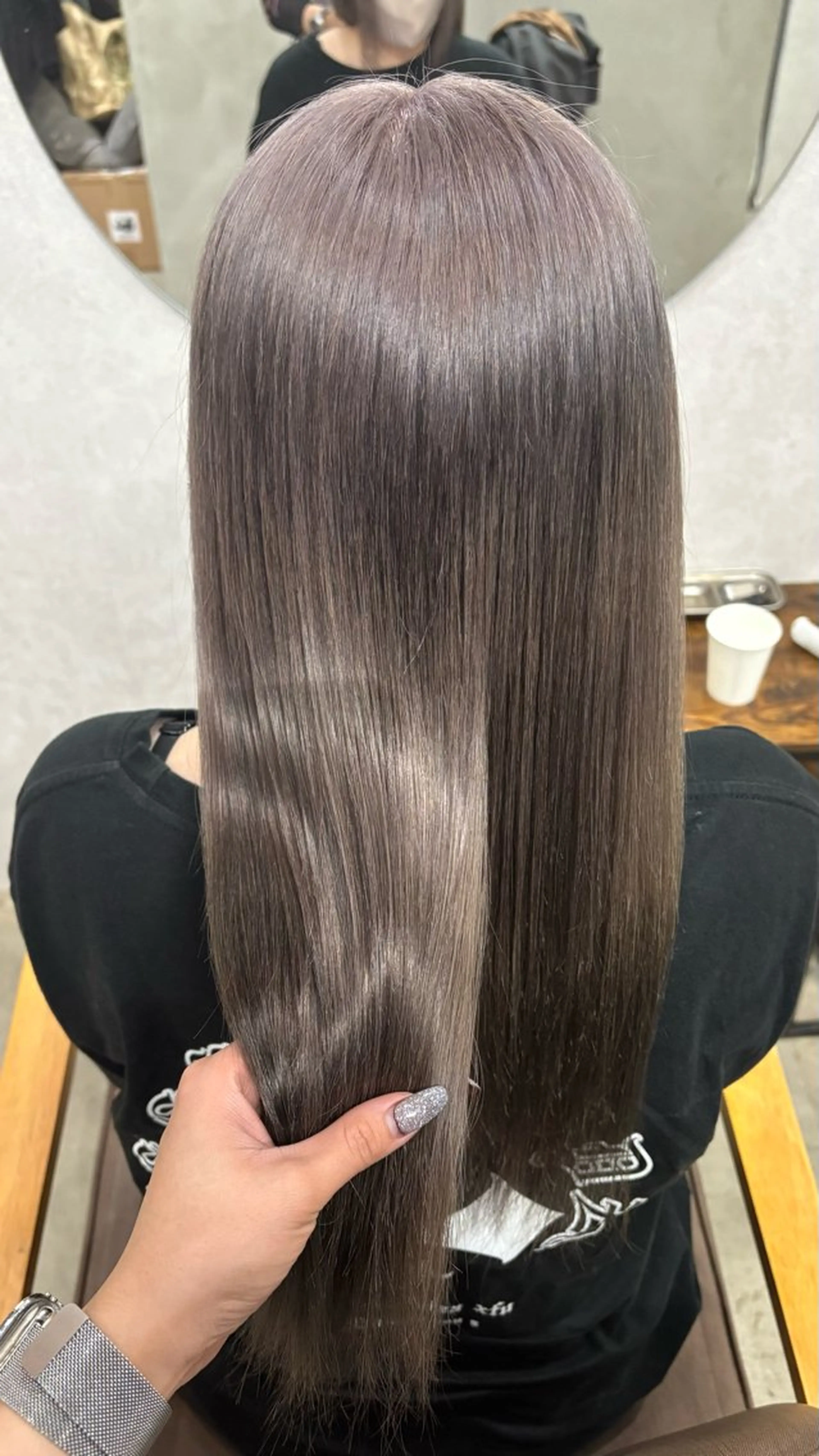 ロング カラー ヘアカラー トリートメント 天神/ハイトーン/艶 カラー/Miharuのヘアスタイル