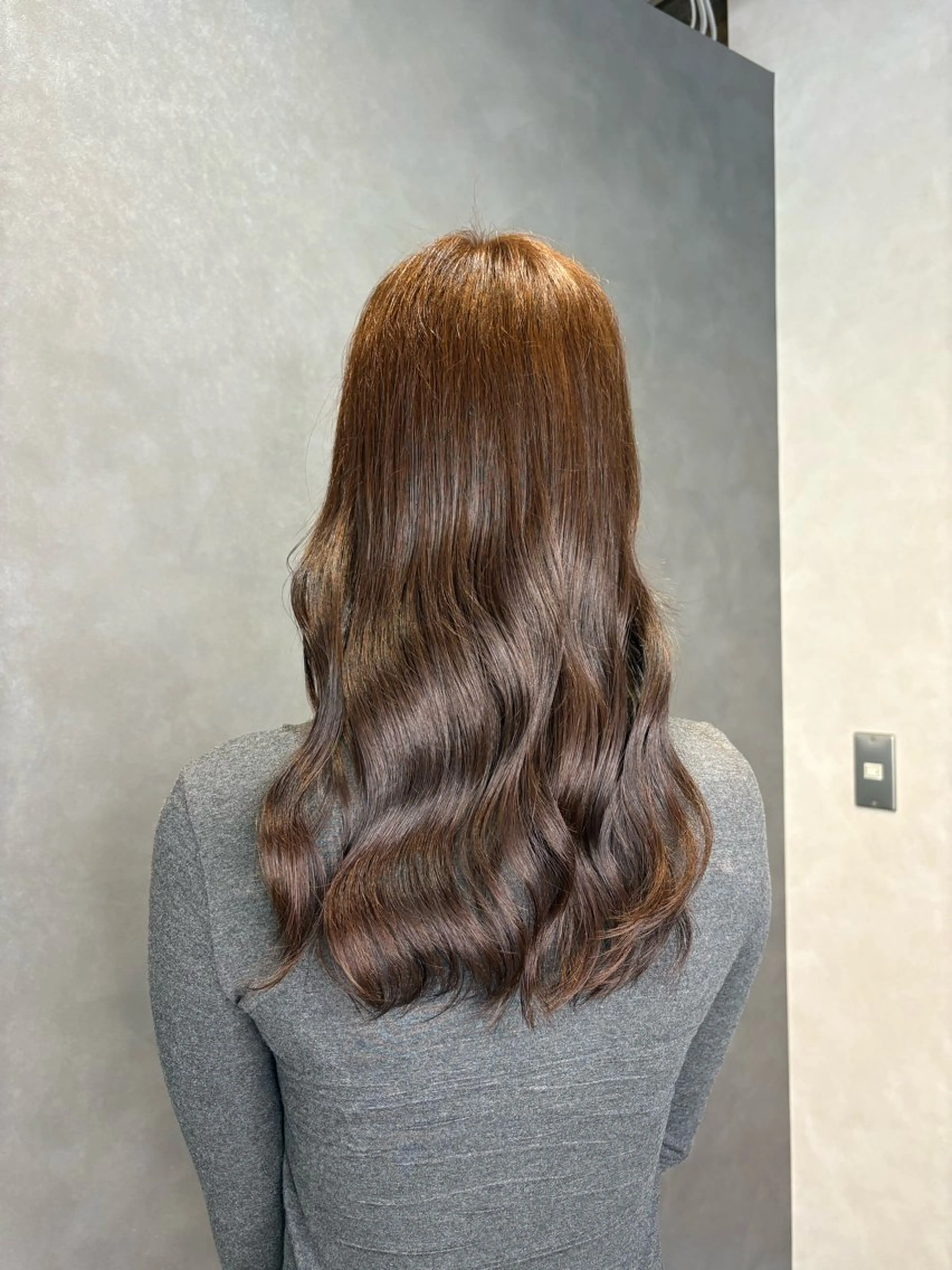 セミロング カラー ベージュカラー 大西ひなた/パーマ &メンズカット✨️のヘアスタイル