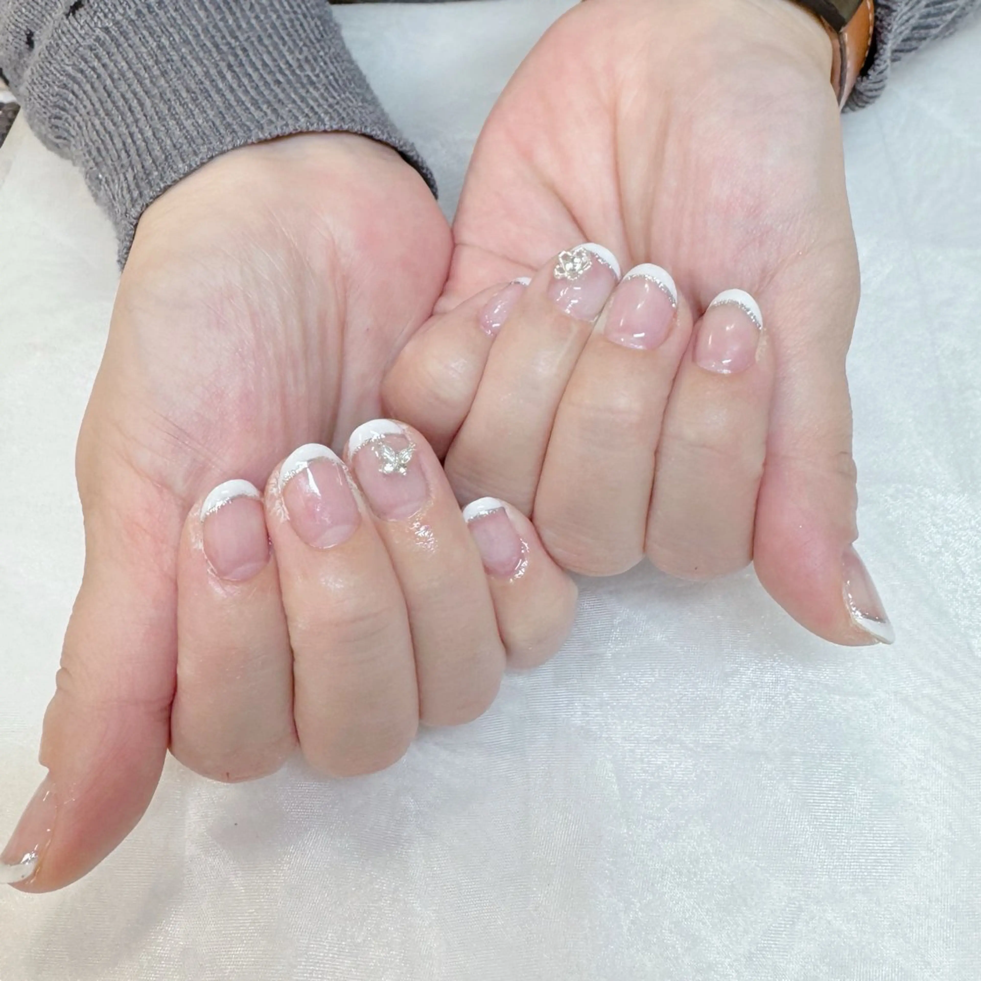 ネイル フレンチネイル オフィスネイル 春ネイル maruyasu. yのネイルデザイン