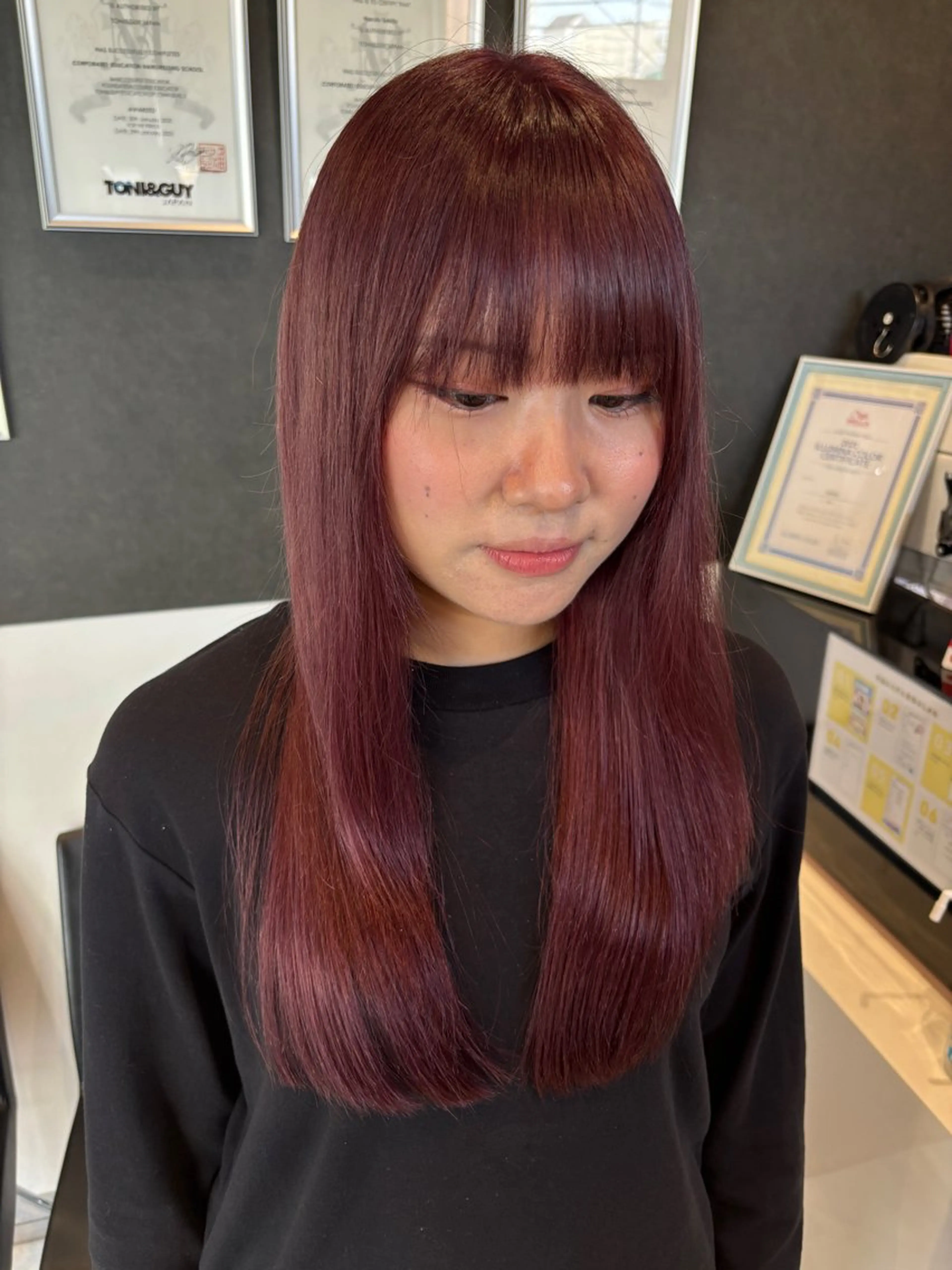 ロング カラー ヘアカラー トリートメント ブリーチ/ヘアケア/ 艶髪/イギチハルのヘアスタイル