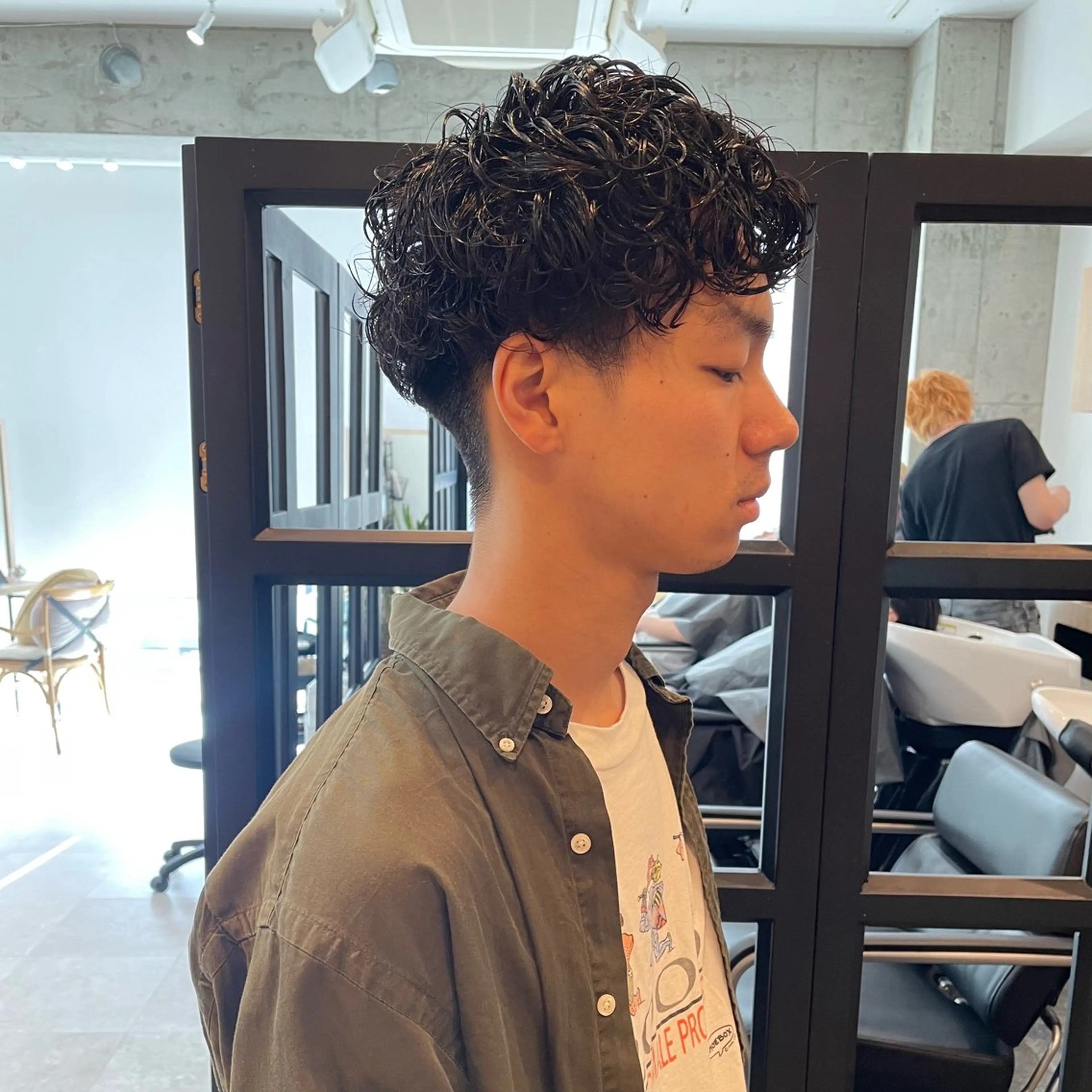 ショート パーマ メンズ マッシュ メンズパーマ カット パーマ 堀江将太朗/恵比寿/ メンズカットのヘアスタイル