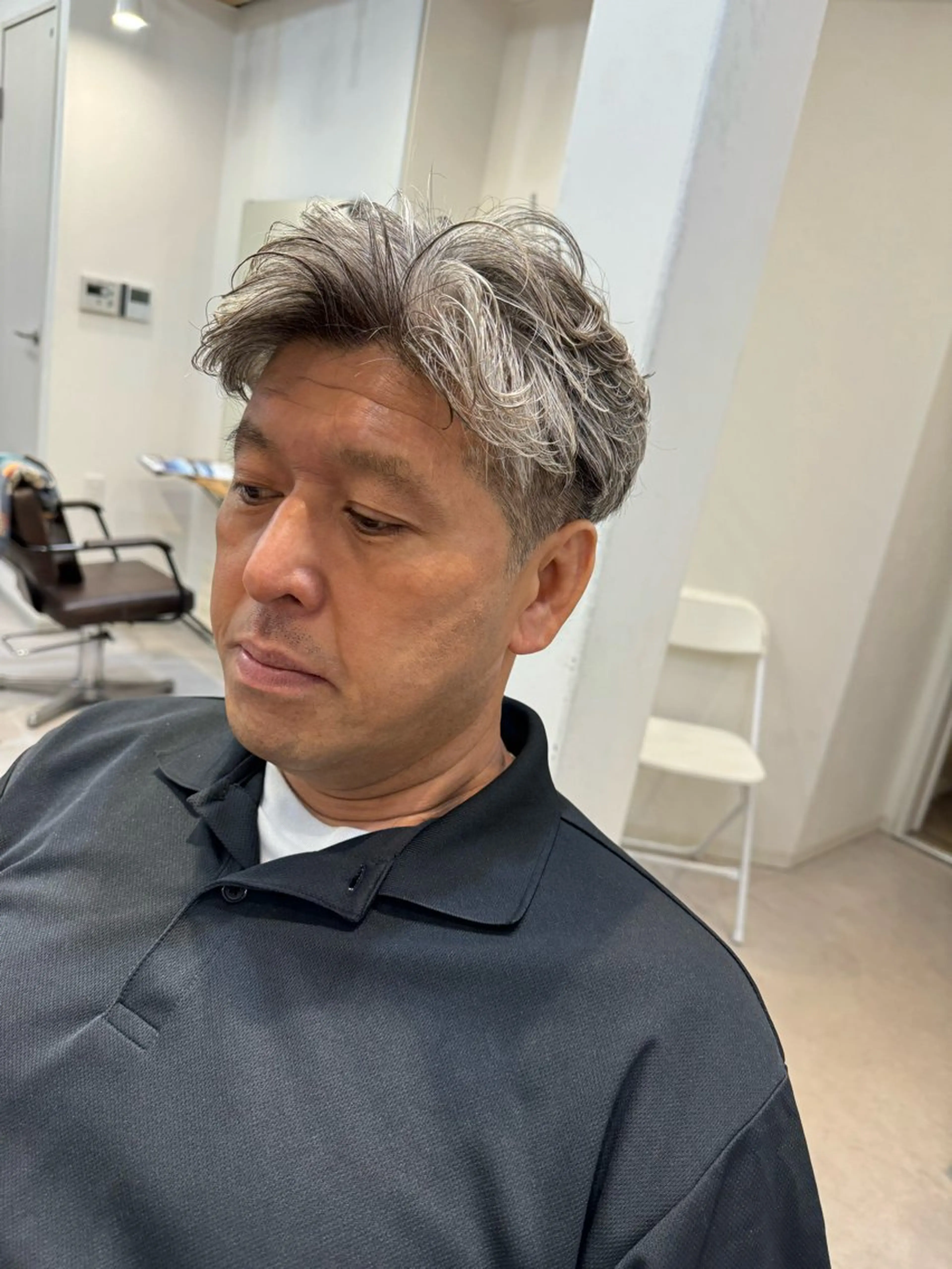 ショート パーマ メンズ メンズパーマ カット パーマ トリートメント Dxxxx III所属・女性目線の大人 メンズ*Ayakaのヘアスタイル