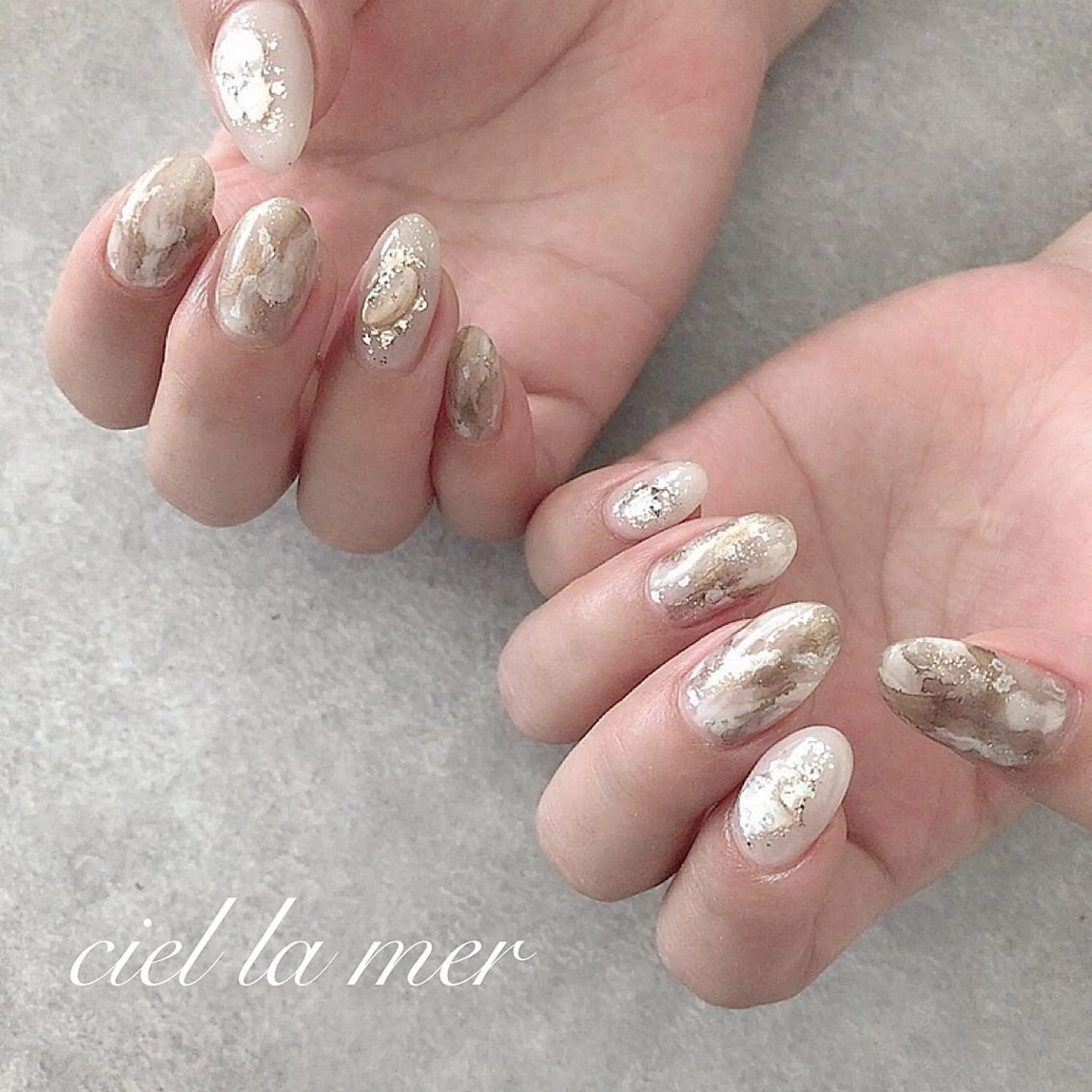 ネイル ハンドネイル フットネイル ciel la merのネイルデザイン