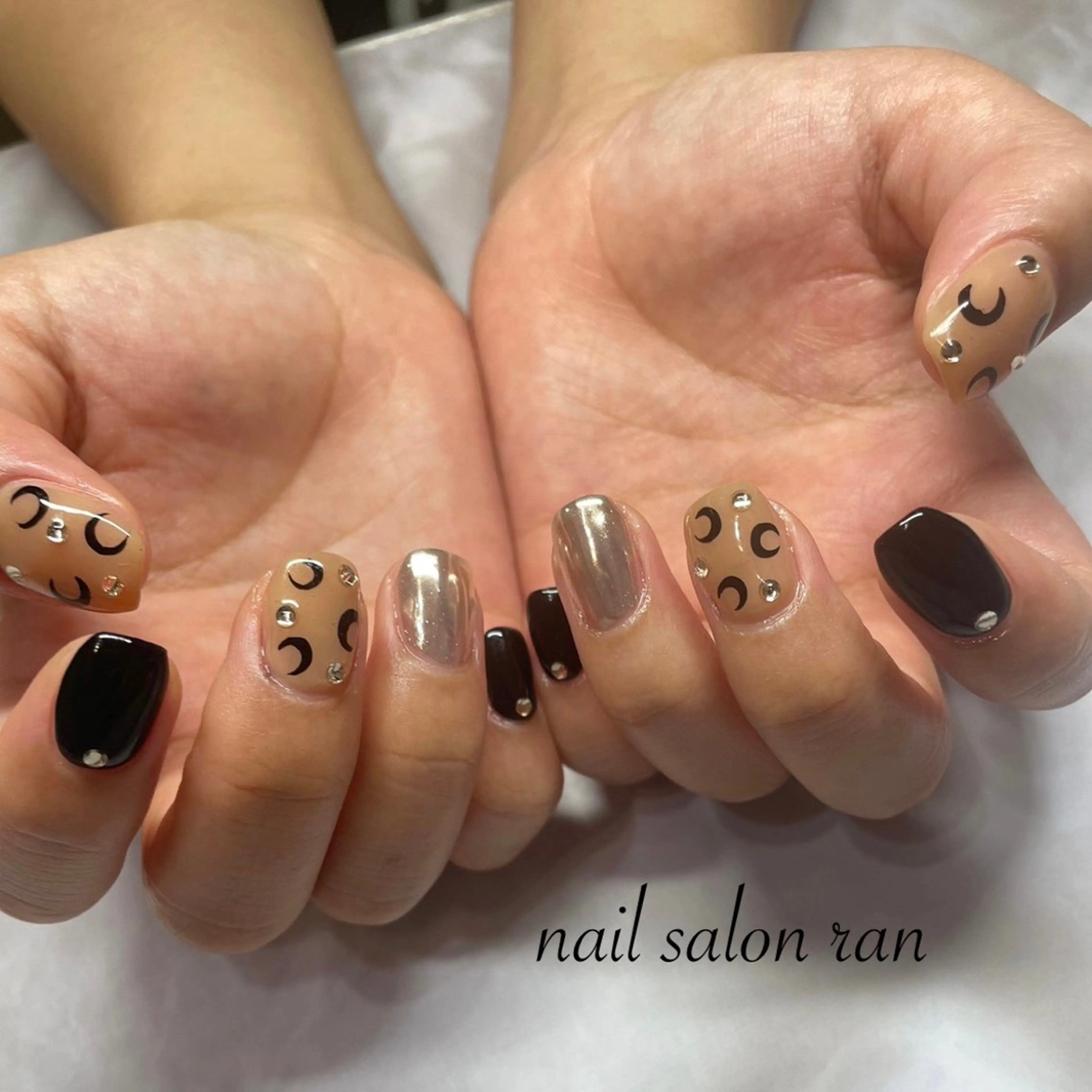 ネイル ミラーネイル ハンドネイル ハンドケア nailsalon ranのネイルデザイン