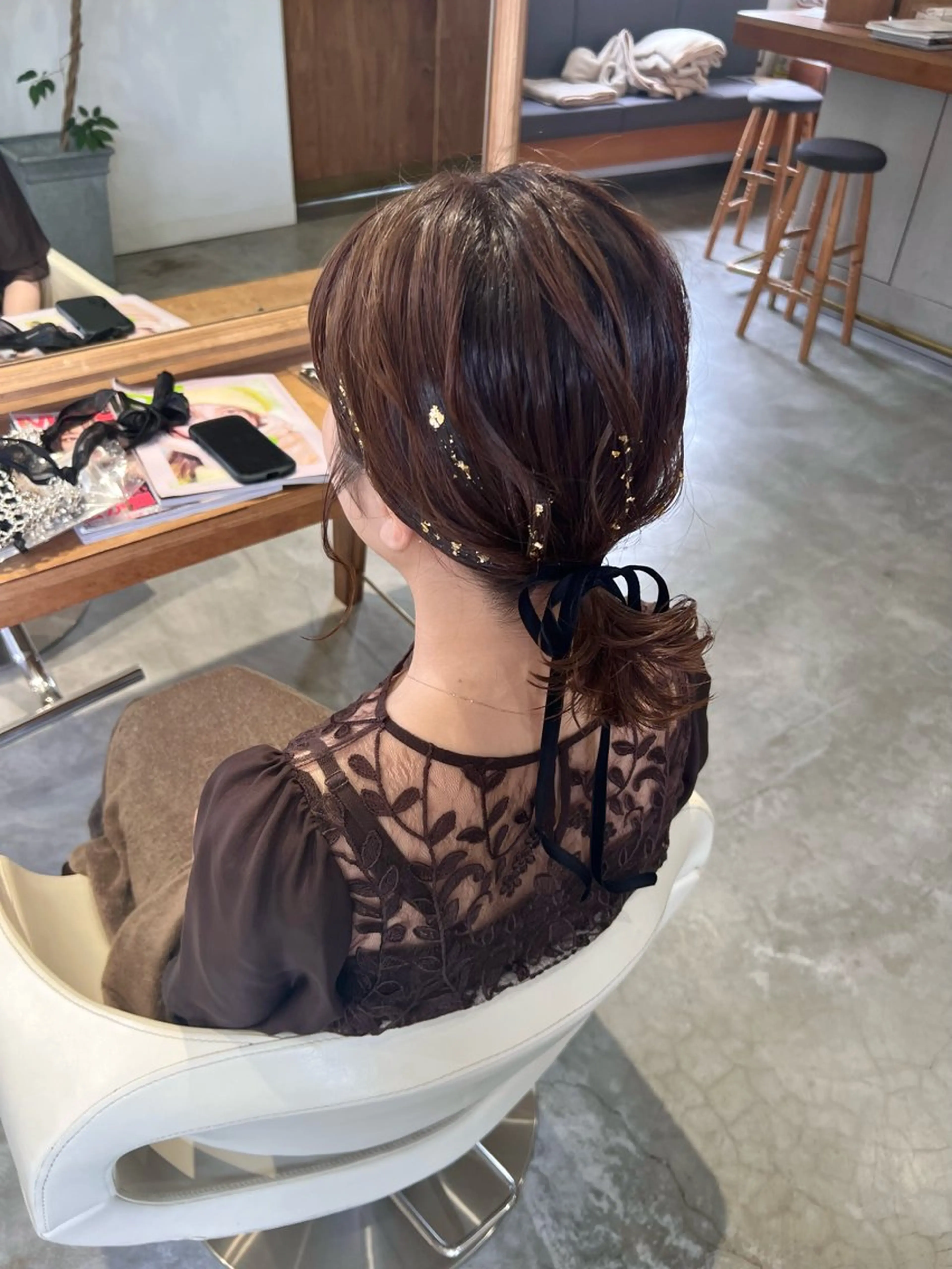 ヘアアレンジ ボブ ヘアセット フラム所属・WATANABE MISAKIのヘアスタイル