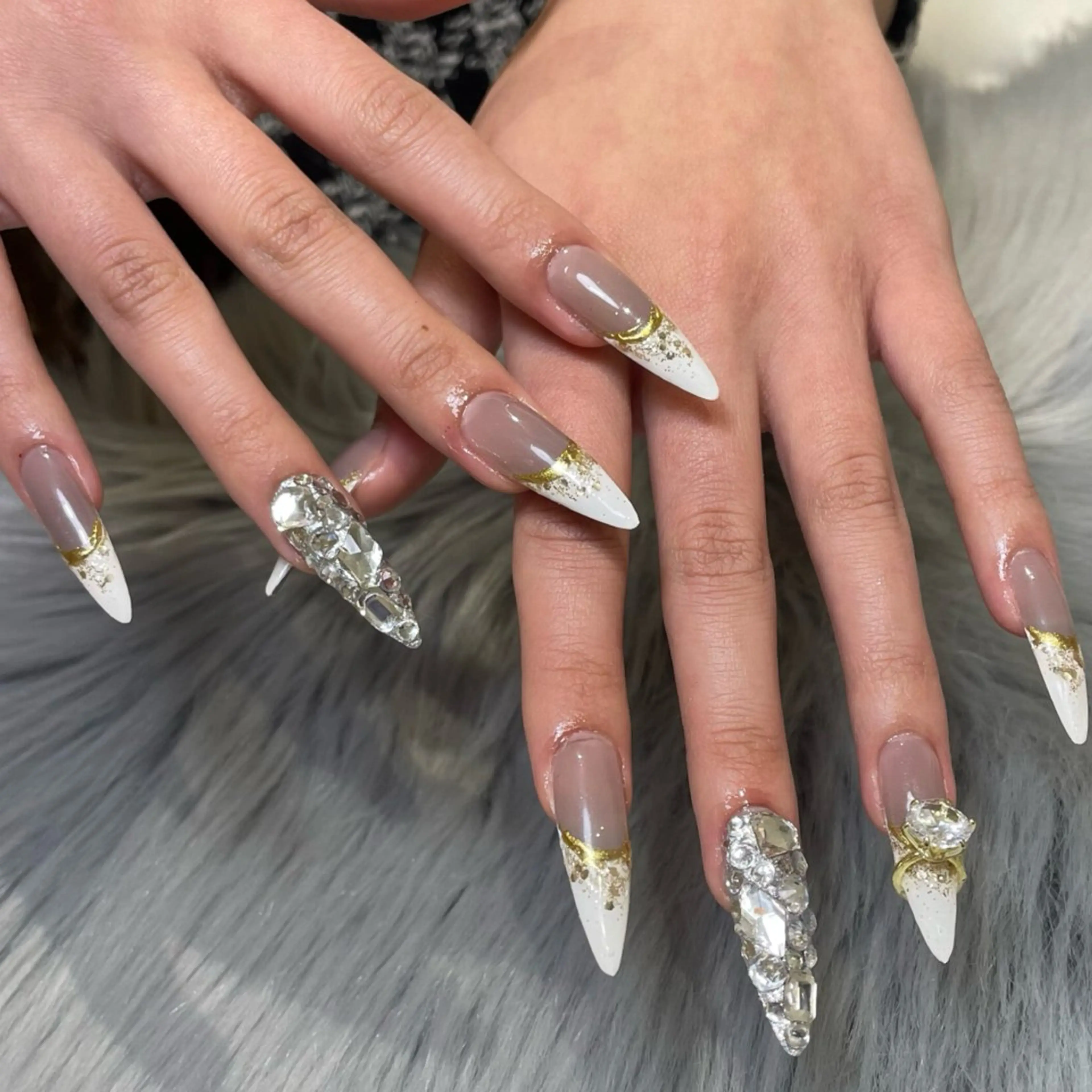 ネイル ラメ(グリッター) RICO NAIL所属・RICO Nail パーツつけ放題🌈のネイルデザイン