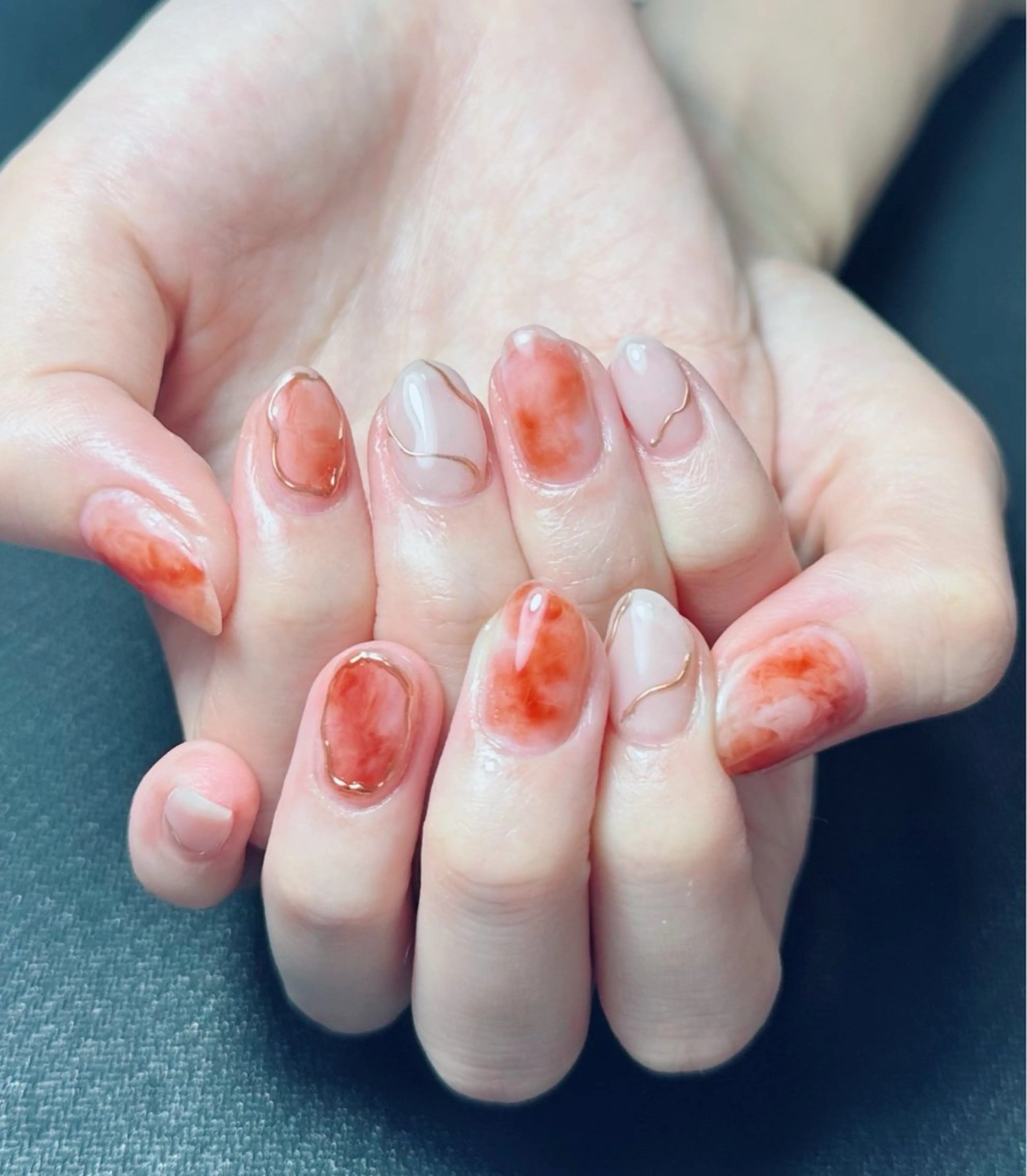 ネイル ニュアンスネイル ハンドネイル Gemini nailのネイルデザイン