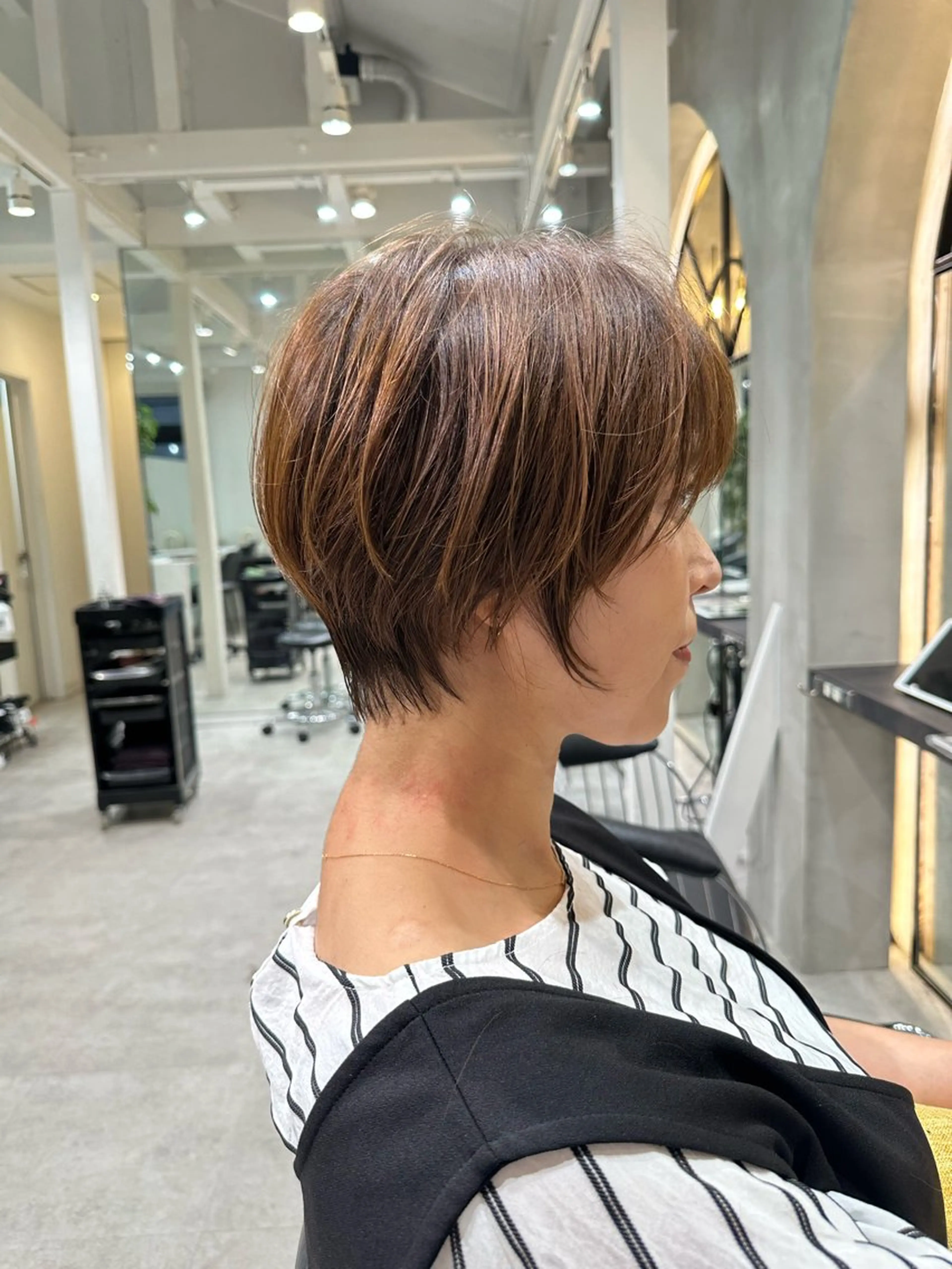 ショート ショートヘア 小顔カット カット ヘアカラー トリートメント ヘッドスパ taiga ショート /レイヤー/矯正🌈のヘアスタイル