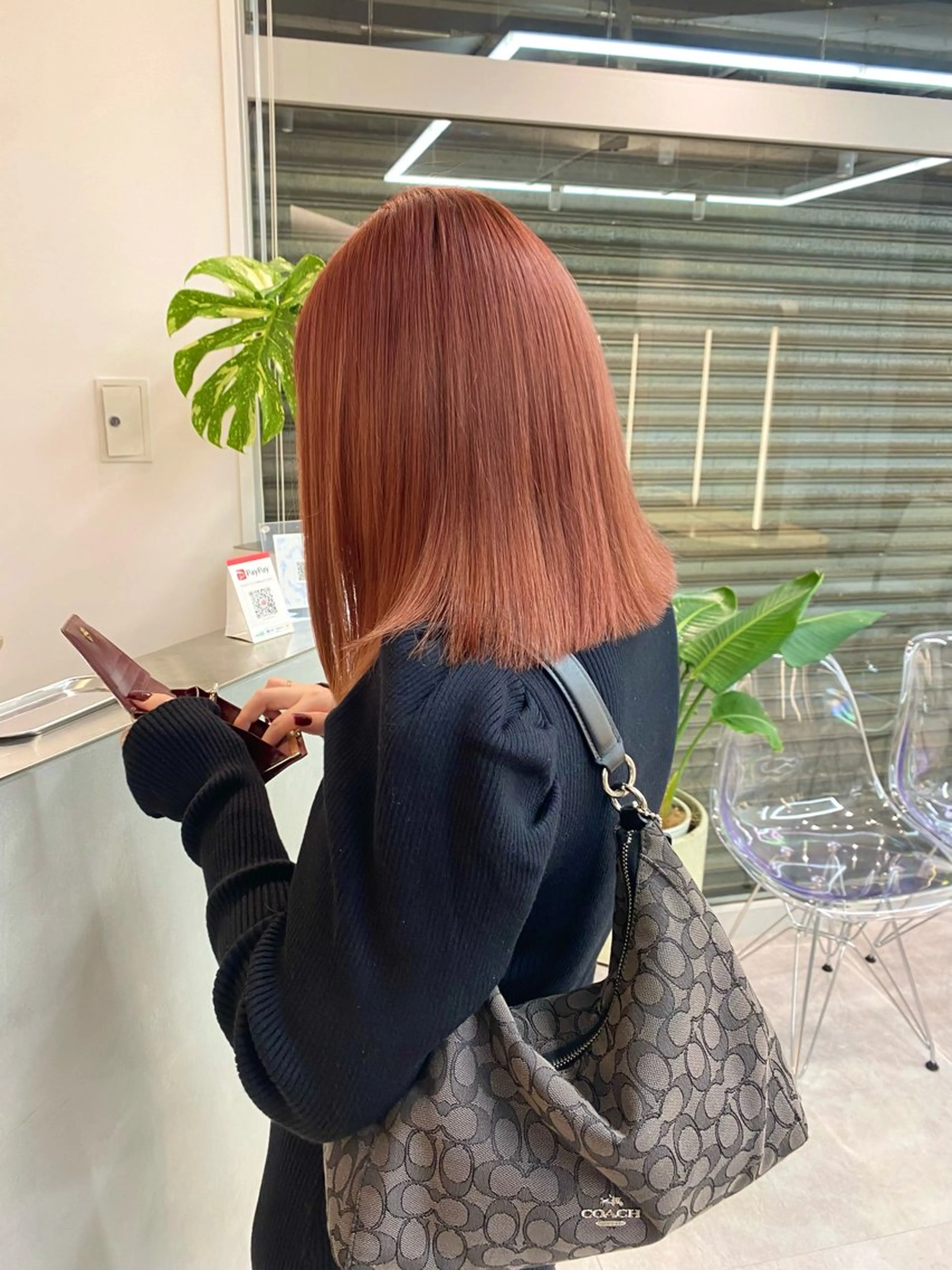 ミディアム カラー ブリーチ カット ヘアカラー トリートメント ボブ/透明感カラー/ 似合わせ🌿高田知那のヘアスタイル