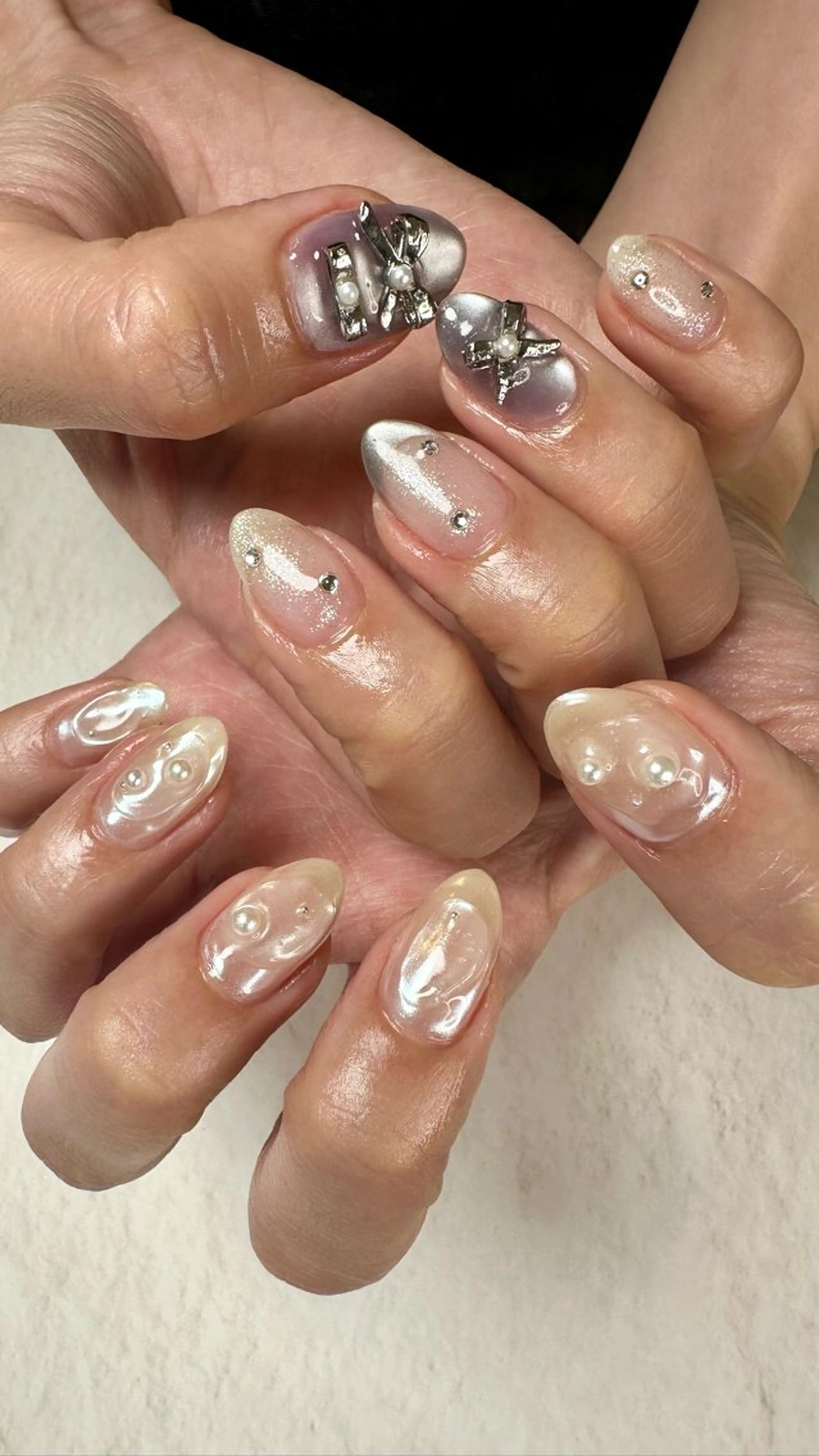 ネイル ニュアンスネイル ハンドネイル ハンドケア Atelier Ariのネイルデザイン